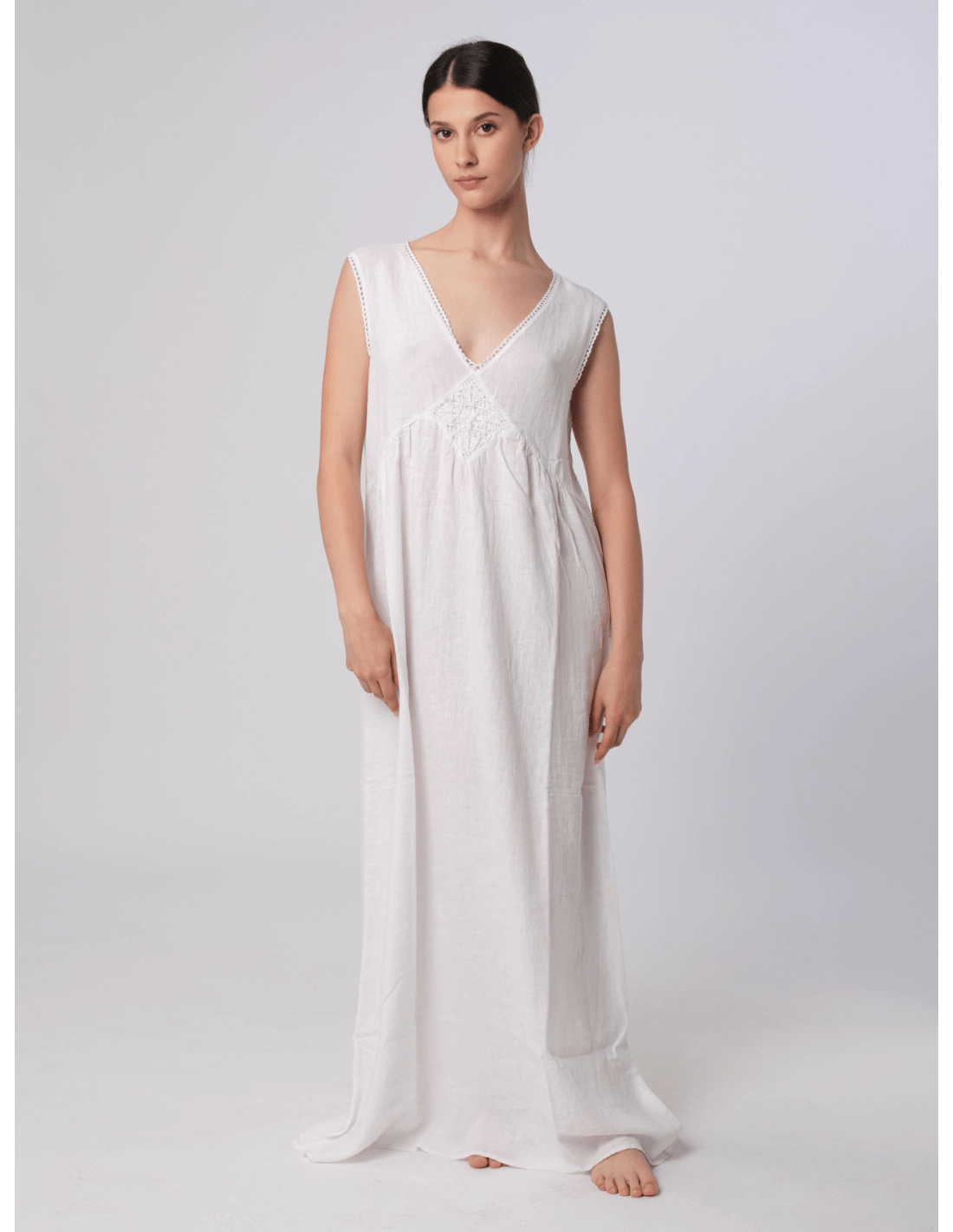 Abito pizzo - MADAME VENICE - SS25 - ANAIS - BORNEO - BIANCO - XS