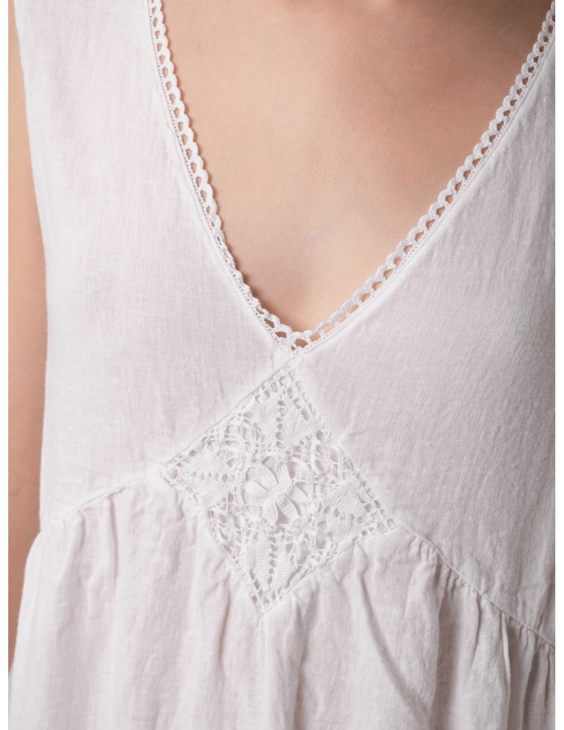 Abito pizzo - MADAME VENICE - SS25 - ANAIS - BORNEO - BIANCO - XS