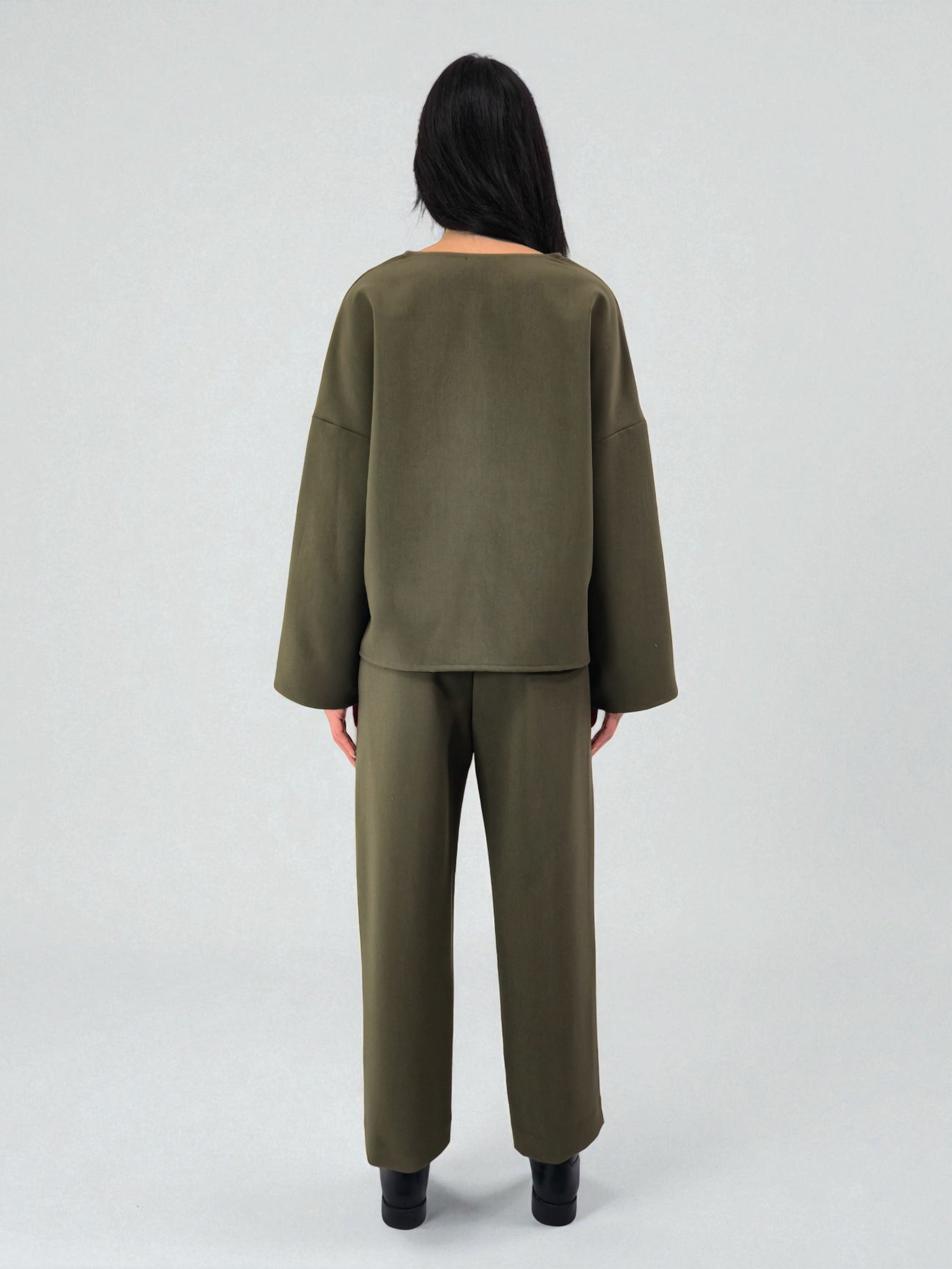 Caftano - MADAME VENICE - FW25 - CLOTILDE - CREPE TECNICO - BLACK - XS