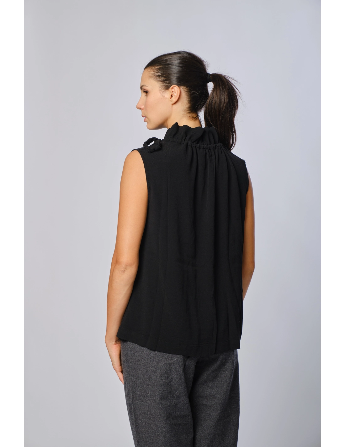 Camicia collo arricciato