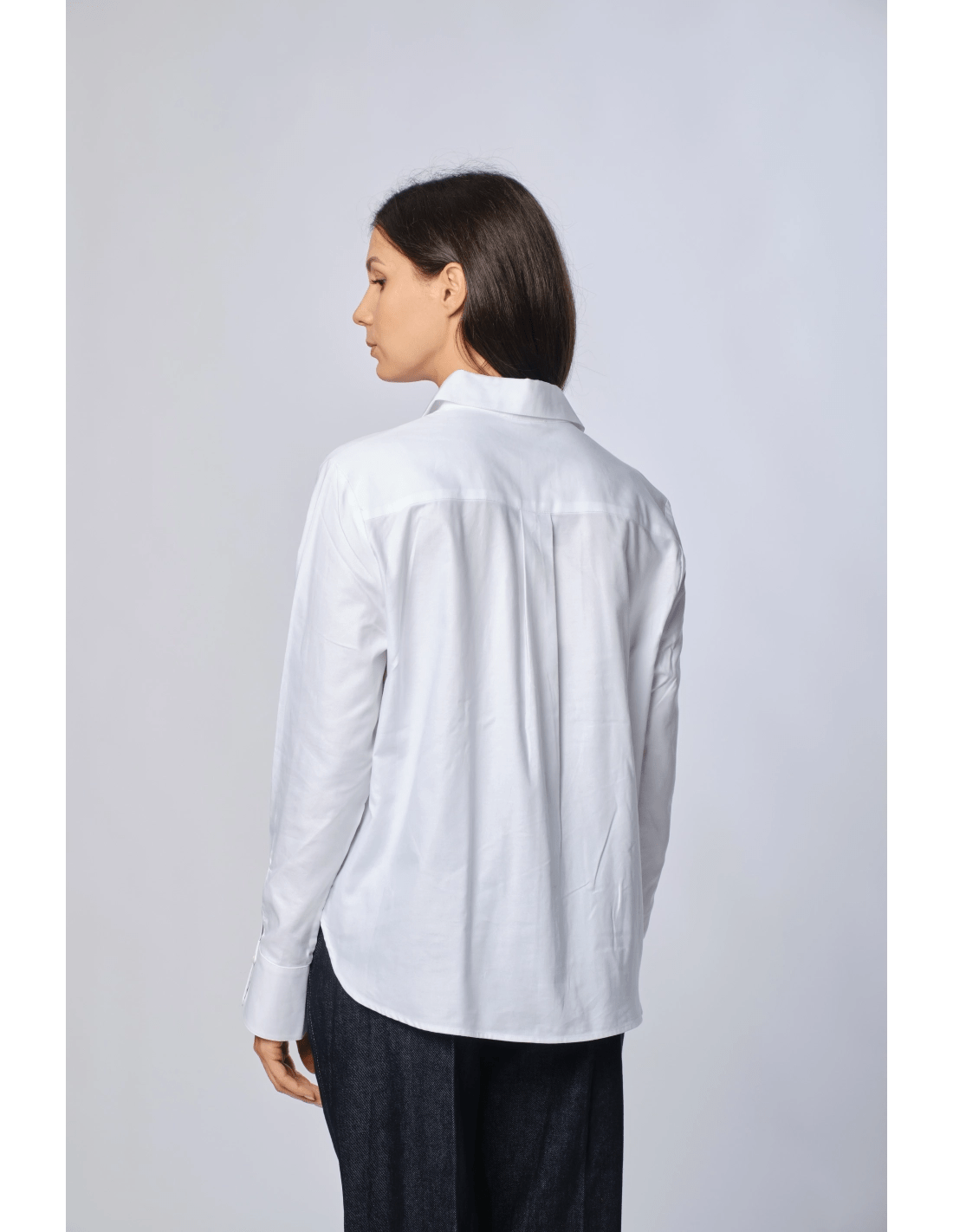 Camicia faldone oxford - MADAME VENICE - FW24 - C03 - OXFORD - WHITE - XS