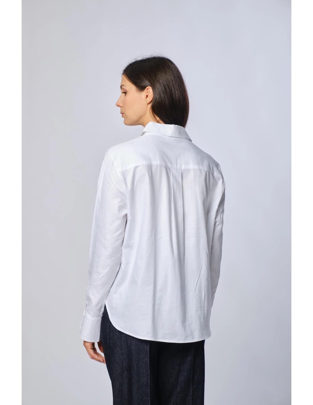 Camicia faldone oxford