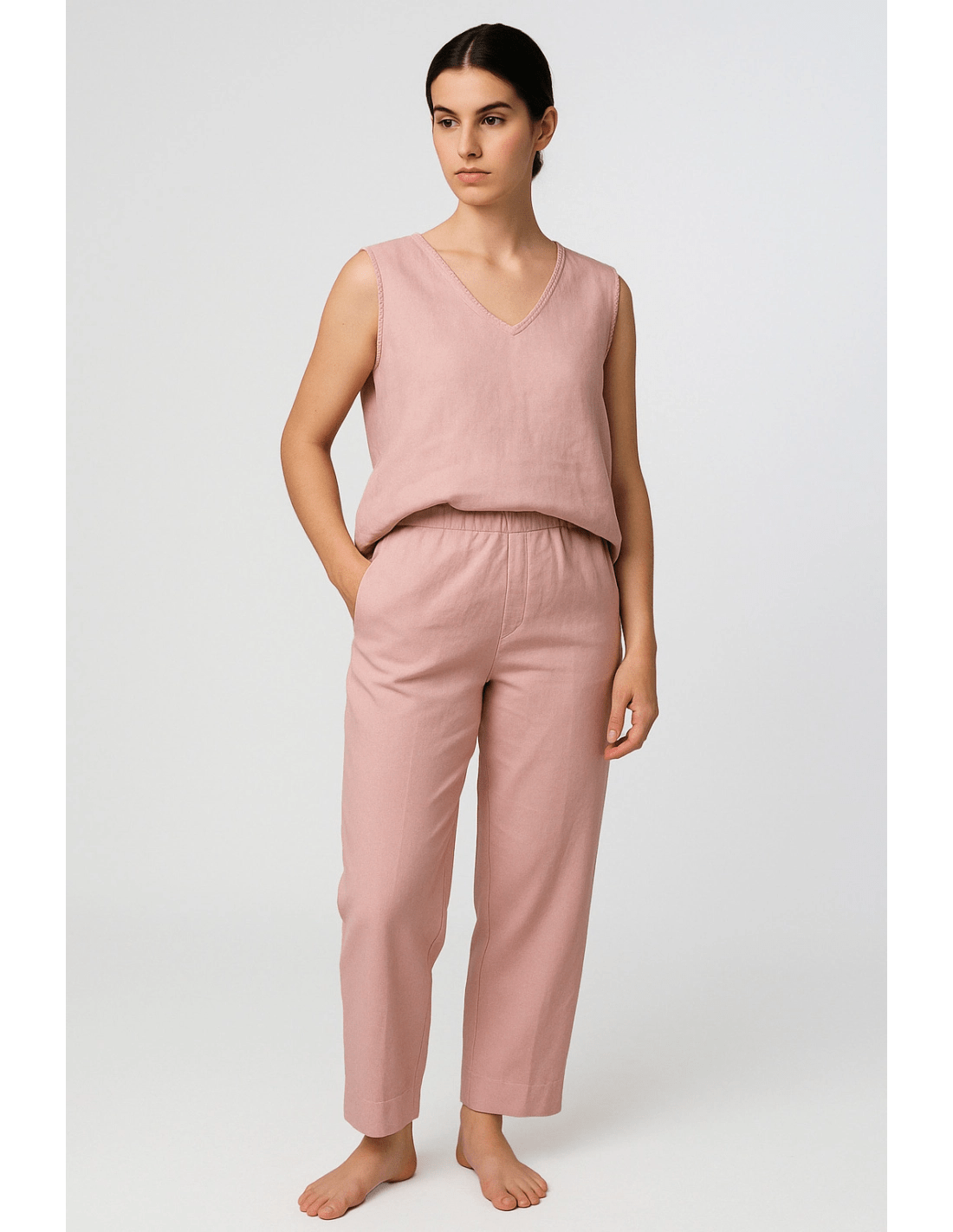 Canotta cappette - MADAME VENICE - SS25 - CASSANDRA - BORNEO - BIANCO - XS