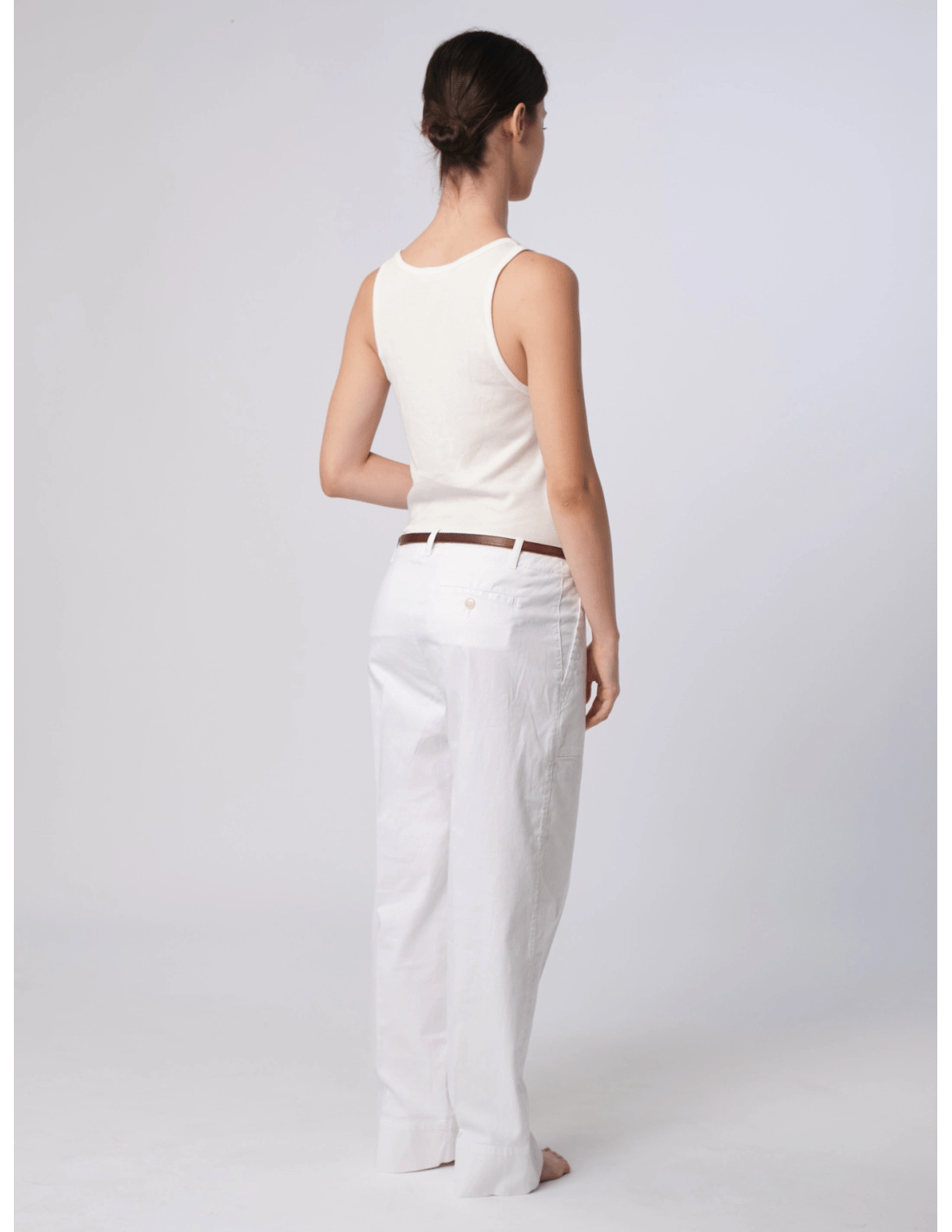 Canotta spalla stretta - MADAME VENICE - SS25 - VITTORIA - COSTINA - BIANCO - XS