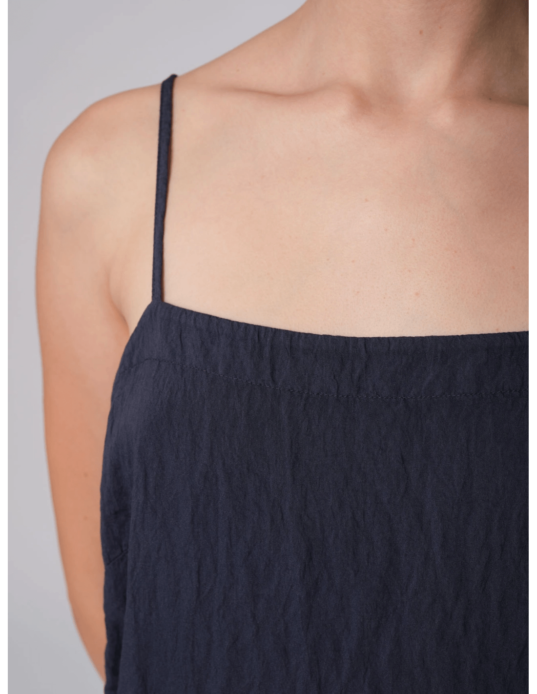 Canotta spalline - MADAME VENICE - SS25 - VIOLA - VISCOSA UNITO - BLU - XS