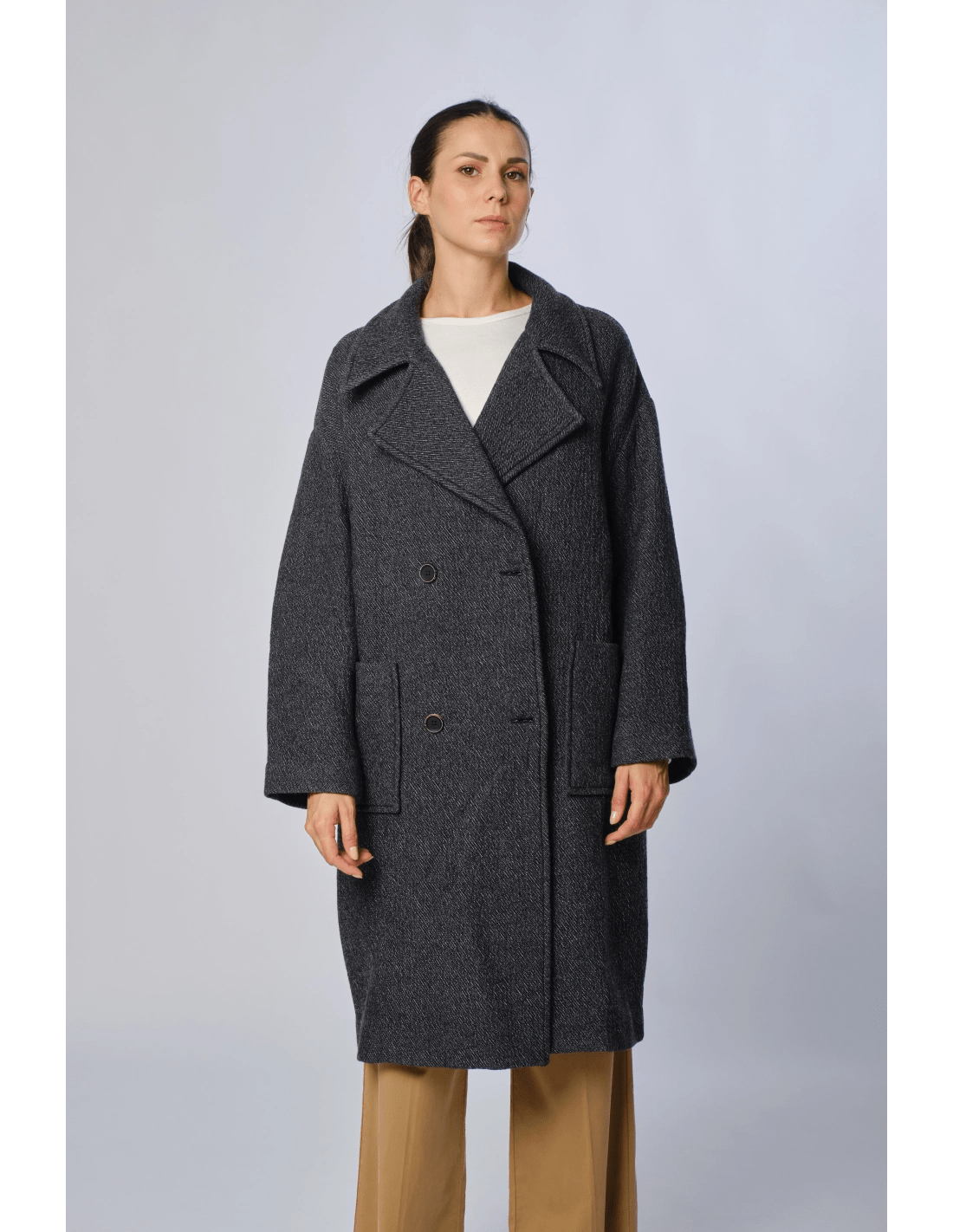 Cappotto over - MADAME VENICE - FW24 - G03 - MANTEL - GREY - XS