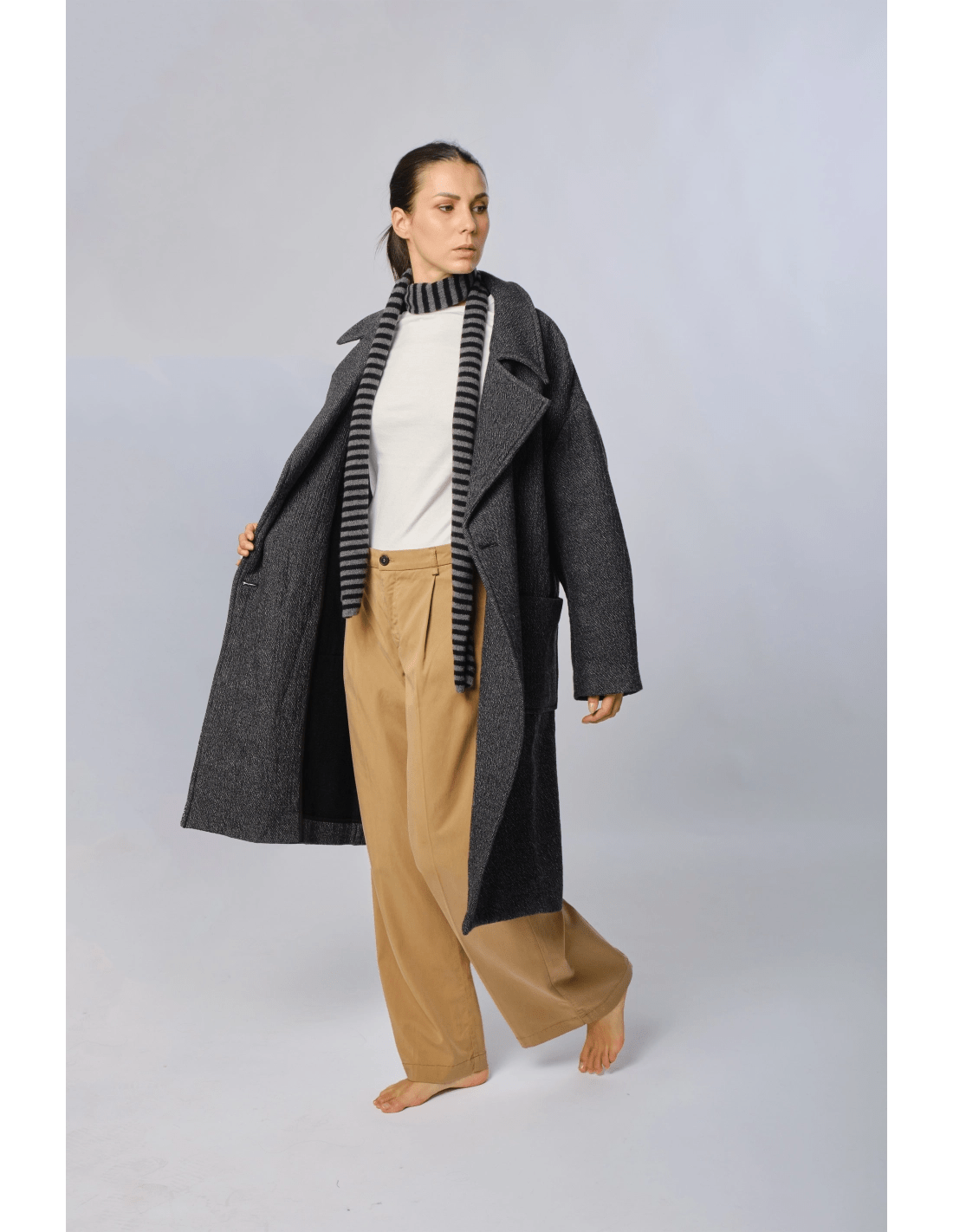 Cappotto over - MADAME VENICE - FW24 - G03 - MANTEL - GREY - XS