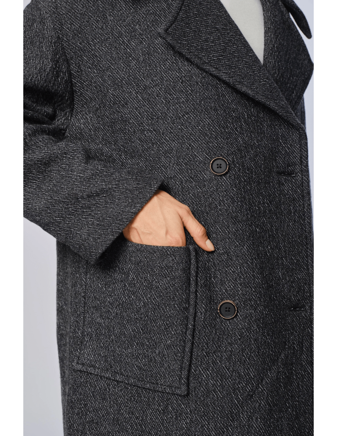 Cappotto over - MADAME VENICE - FW24 - G03 - MANTEL - GREY - XS