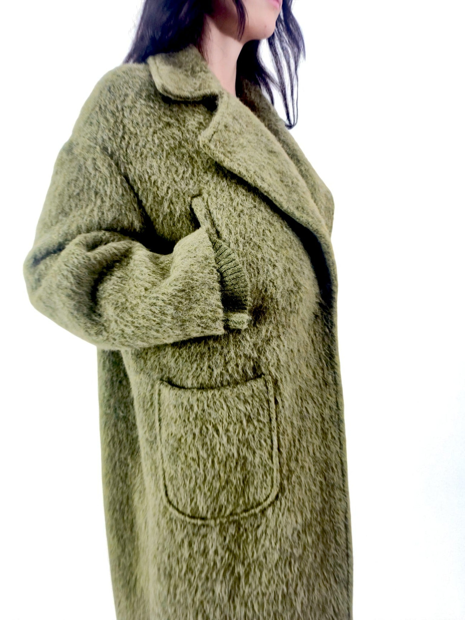 Cappotto petto foderato - MADAME VENICE - FW25 - GENNY - WOOL BRUSH - BROWN - XS