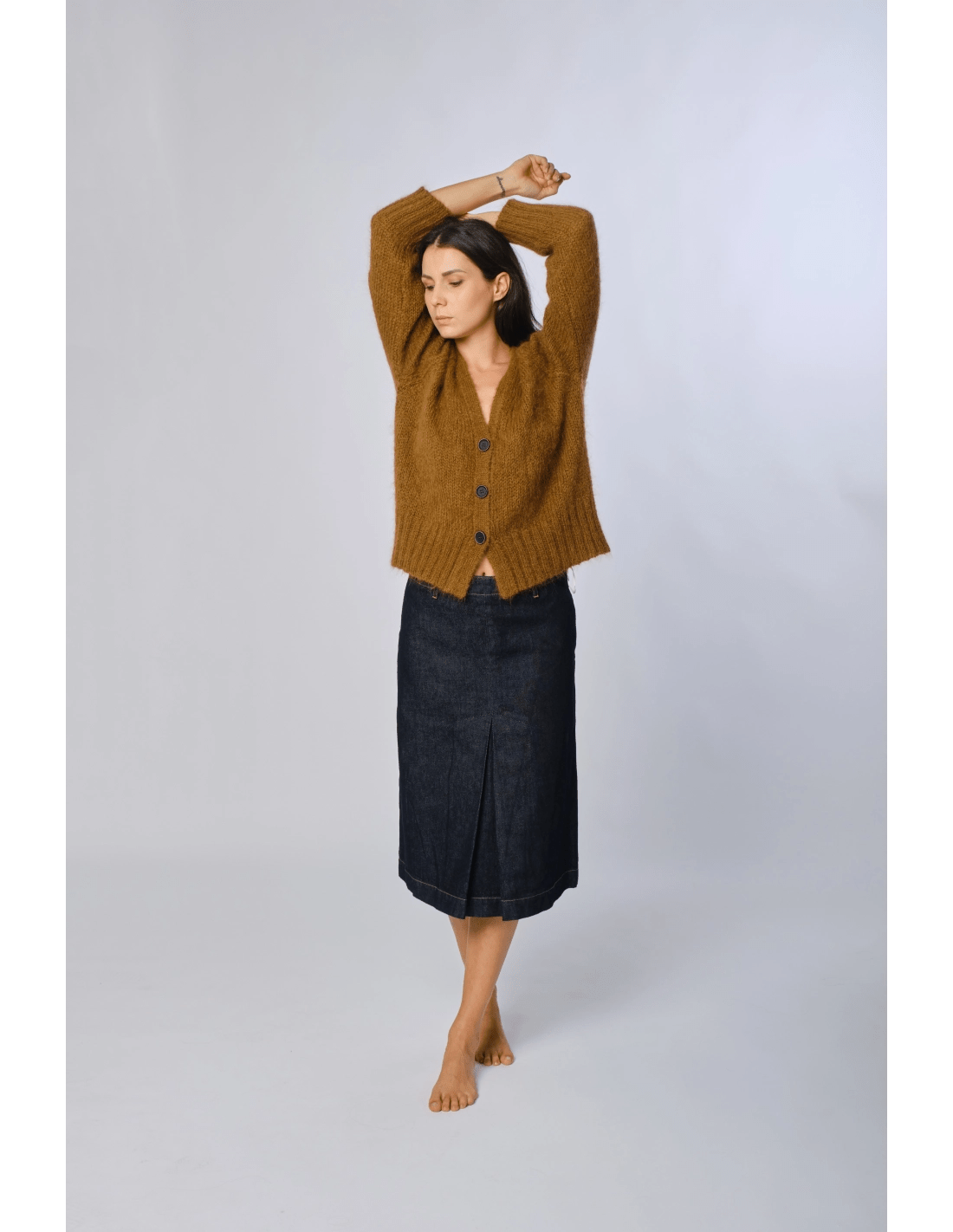 Cardigan cachemire - MADAME VENICE - FW24 - H08 - PERUVIAN ALPACA - CAMEL - XS