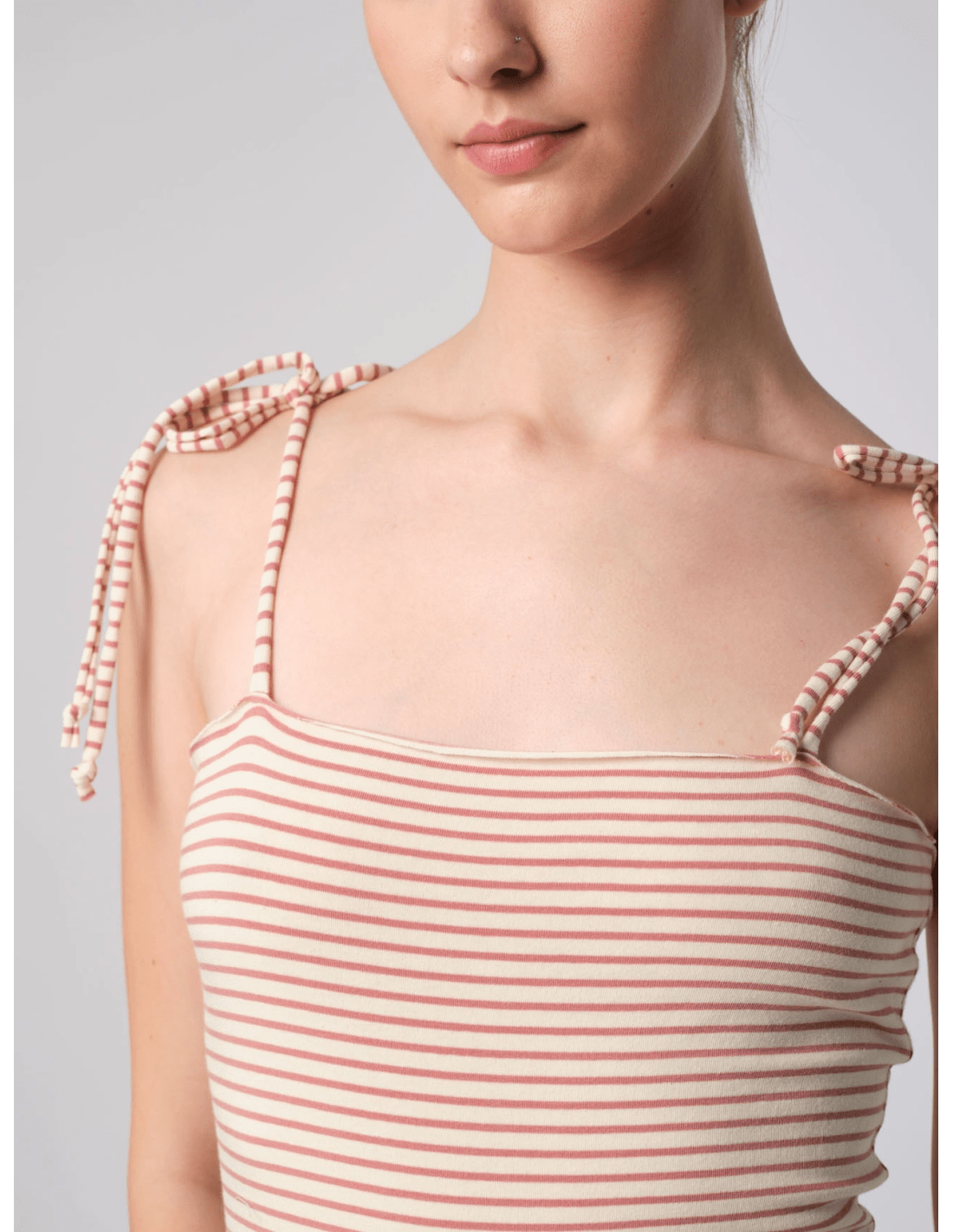 Costume intero laccetti - MADAME VENICE - SS25 - DELPHINE - JERSEY RIGATO - BLU - XS