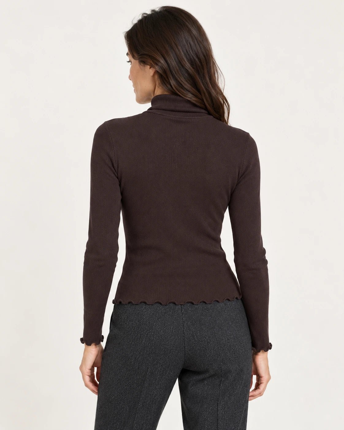 Dolcevita moka, vista posteriore - MADAME VENICE - FW25 - MARTA - COSTINA #Colore_Moka