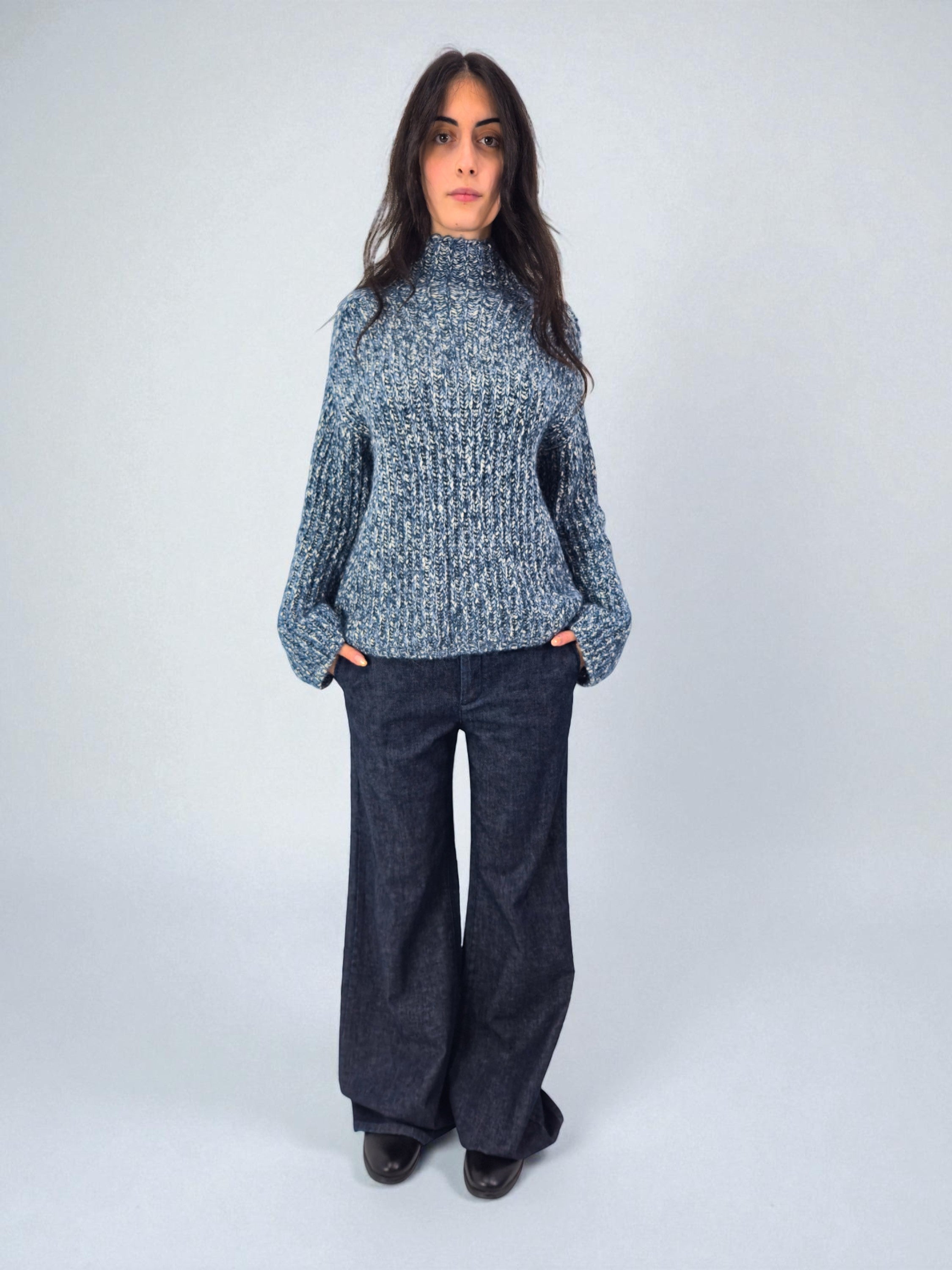 Dolcevita over - MADAME VENICE - FW25 - SVEVA - ADELAIDE - BLACK - XS