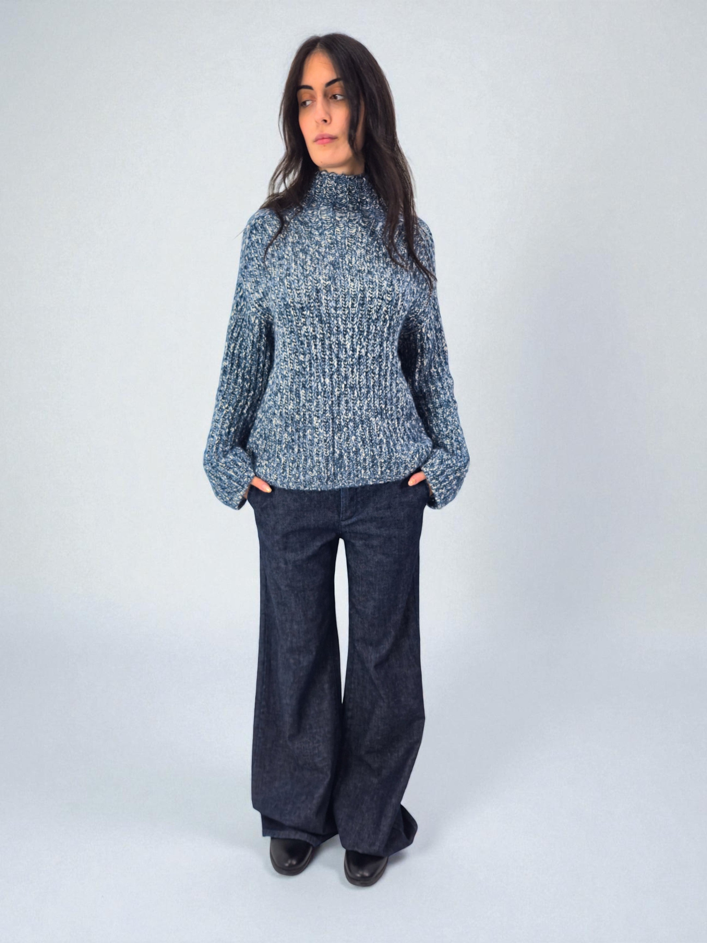 Dolcevita over - MADAME VENICE - FW25 - SVEVA - ADELAIDE - BLACK - XS