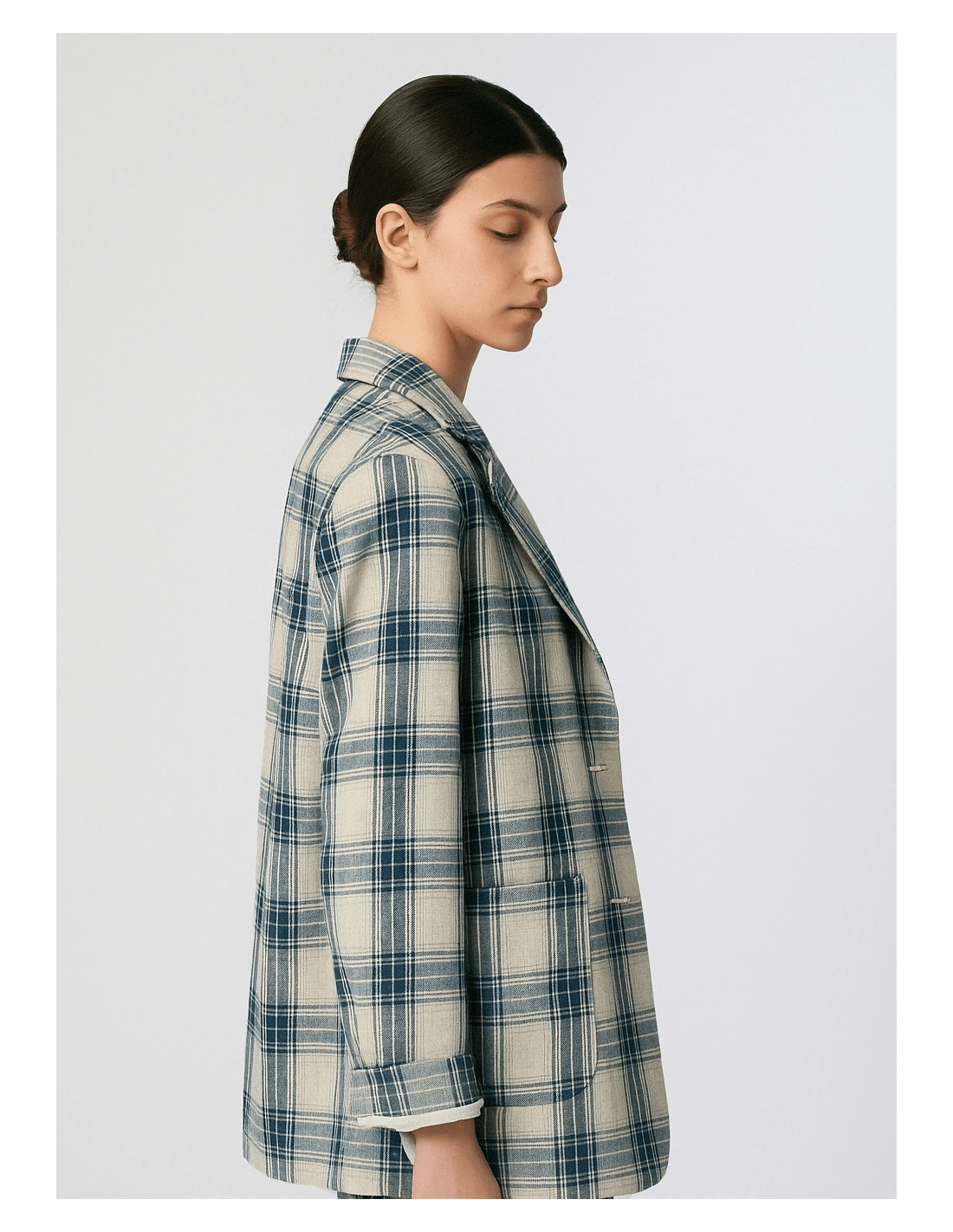 Giacca over - MADAME VENICE - SS25 - GUENDA - BULL CHECK - QUADRO ROSA - XS