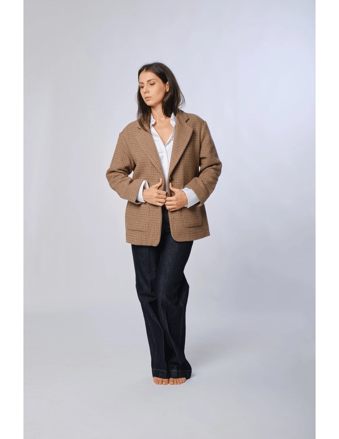 Giacca over japan - MADAME VENICE - FW24 - G09 - JAPAN CHECK - CHECK - XS