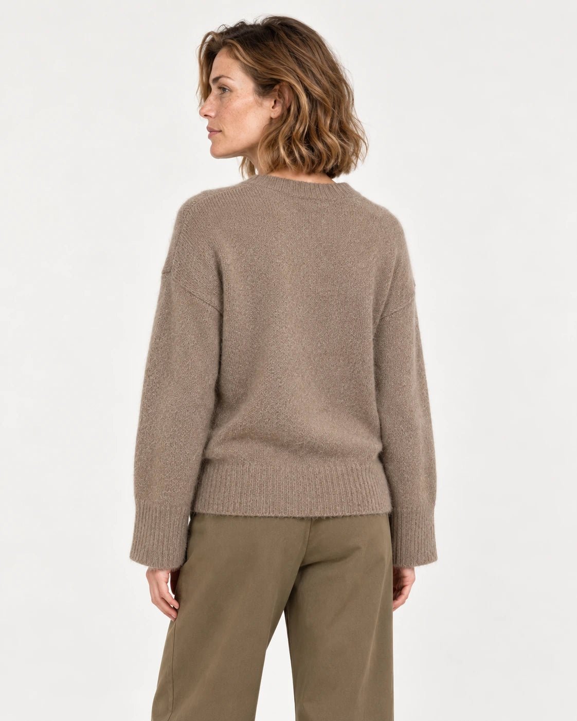Girocollo marrone, vista posteriore - MADAME VENICE - FW25 - STEFANIA - SUMATRA #Colore_Brown