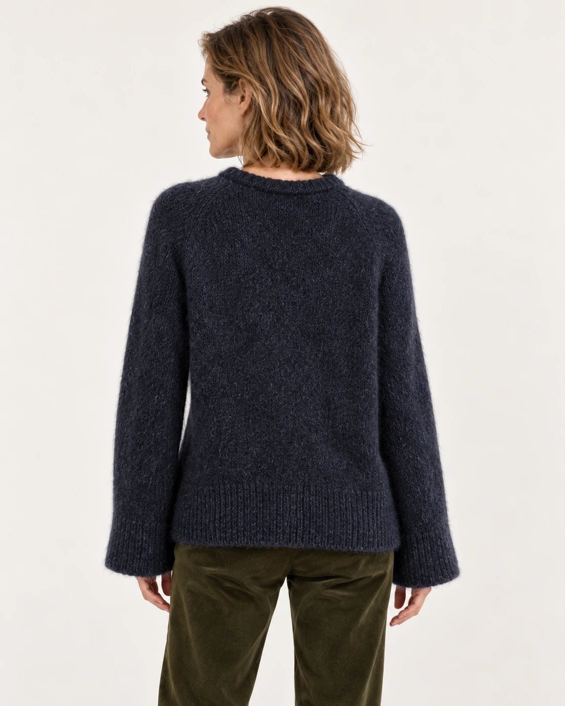 Girocollo blu, vista posteriore - MADAME VENICE - FW25 - SILVIA - PETITE #Colore_Blue