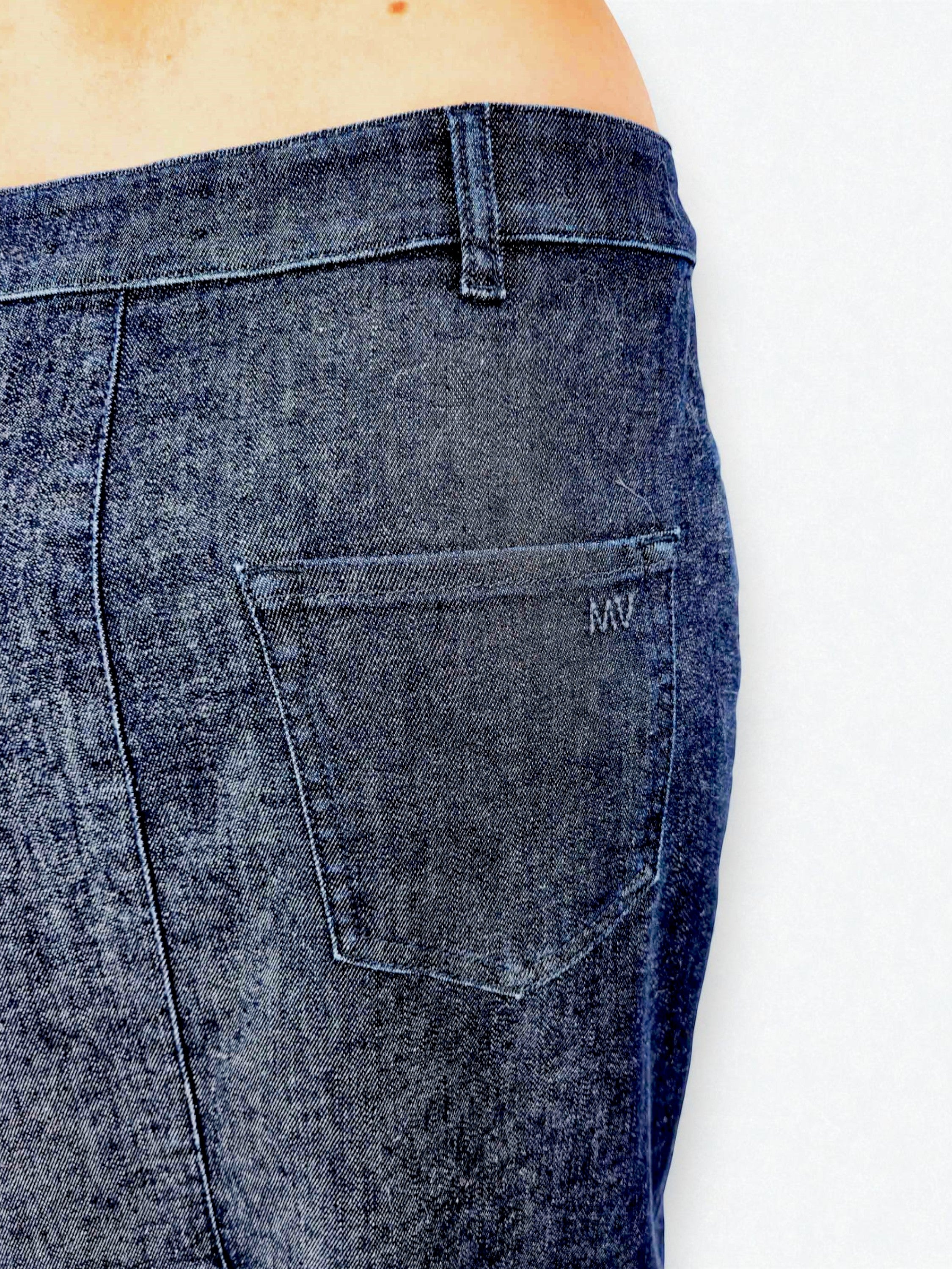 Gonna 5t tubo - MADAME VENICE - FW25 - NANCY - DENIM - BLACK RINSE - XS