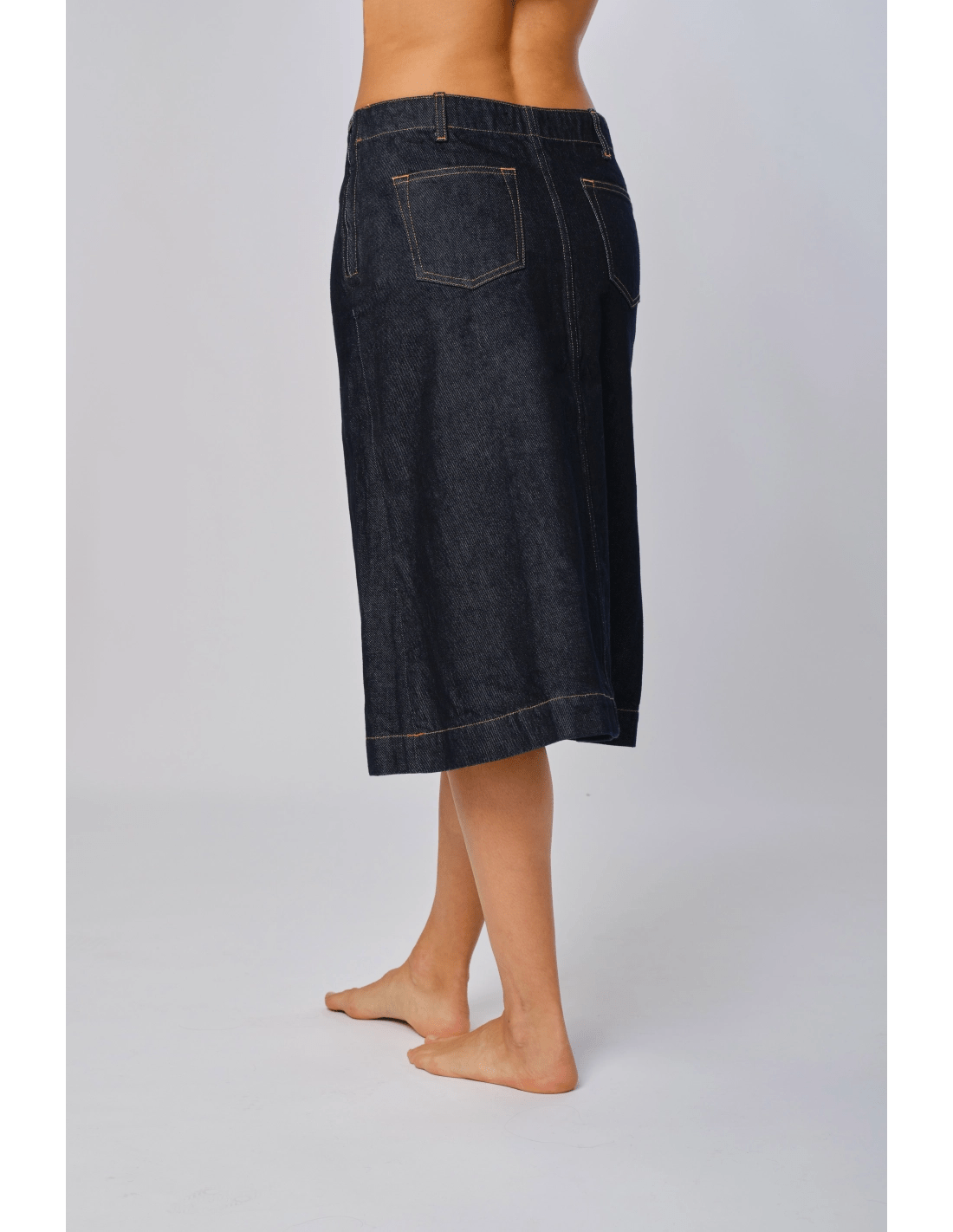 Gonna faldoni denim - MADAME VENICE - FW24 - N06 - DENIM - RINSE - XS