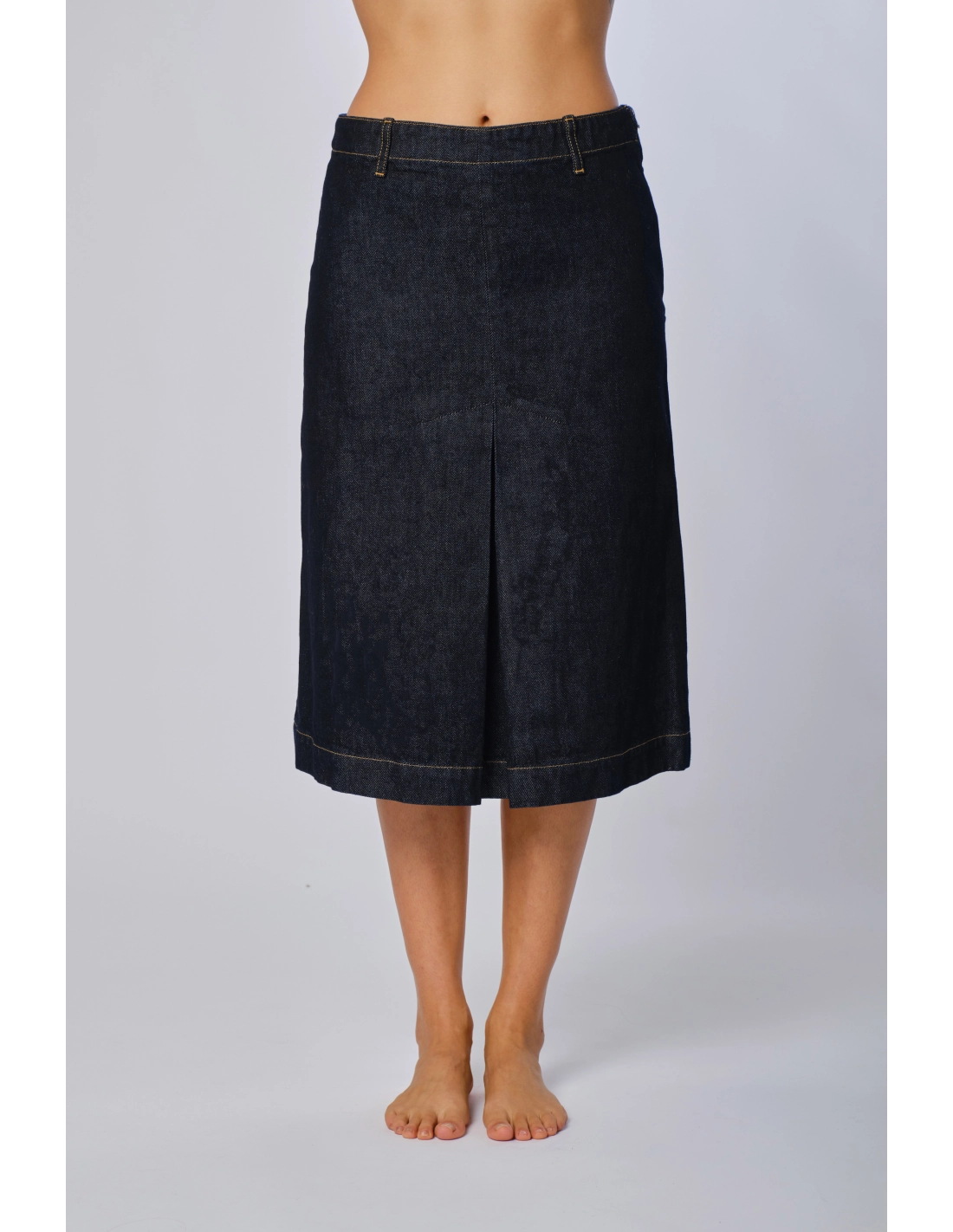 Gonna faldoni denim