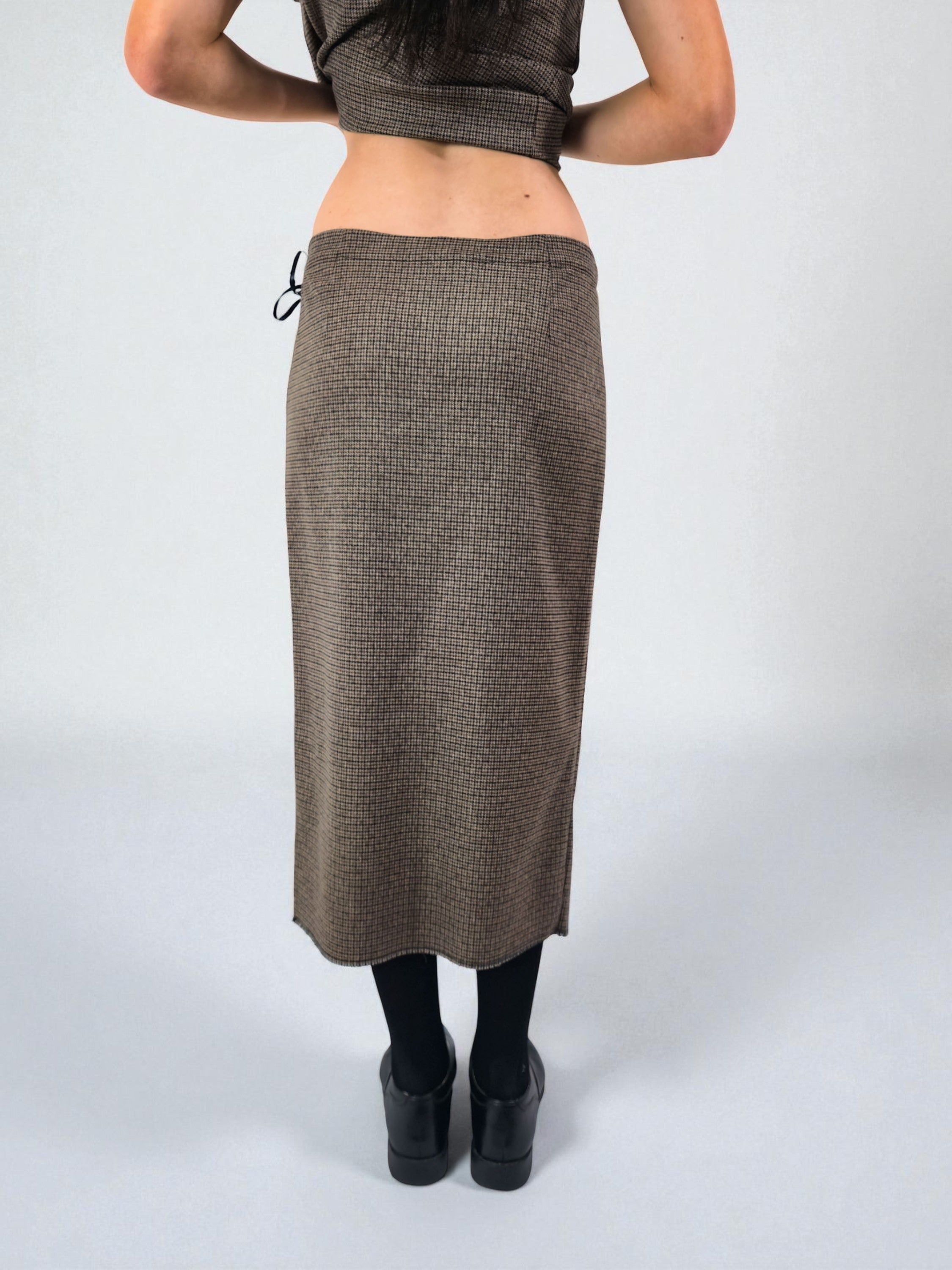 Gonna portafoglio - MADAME VENICE - FW25 - NATALIA - CHECK BARN - BLUE - XS