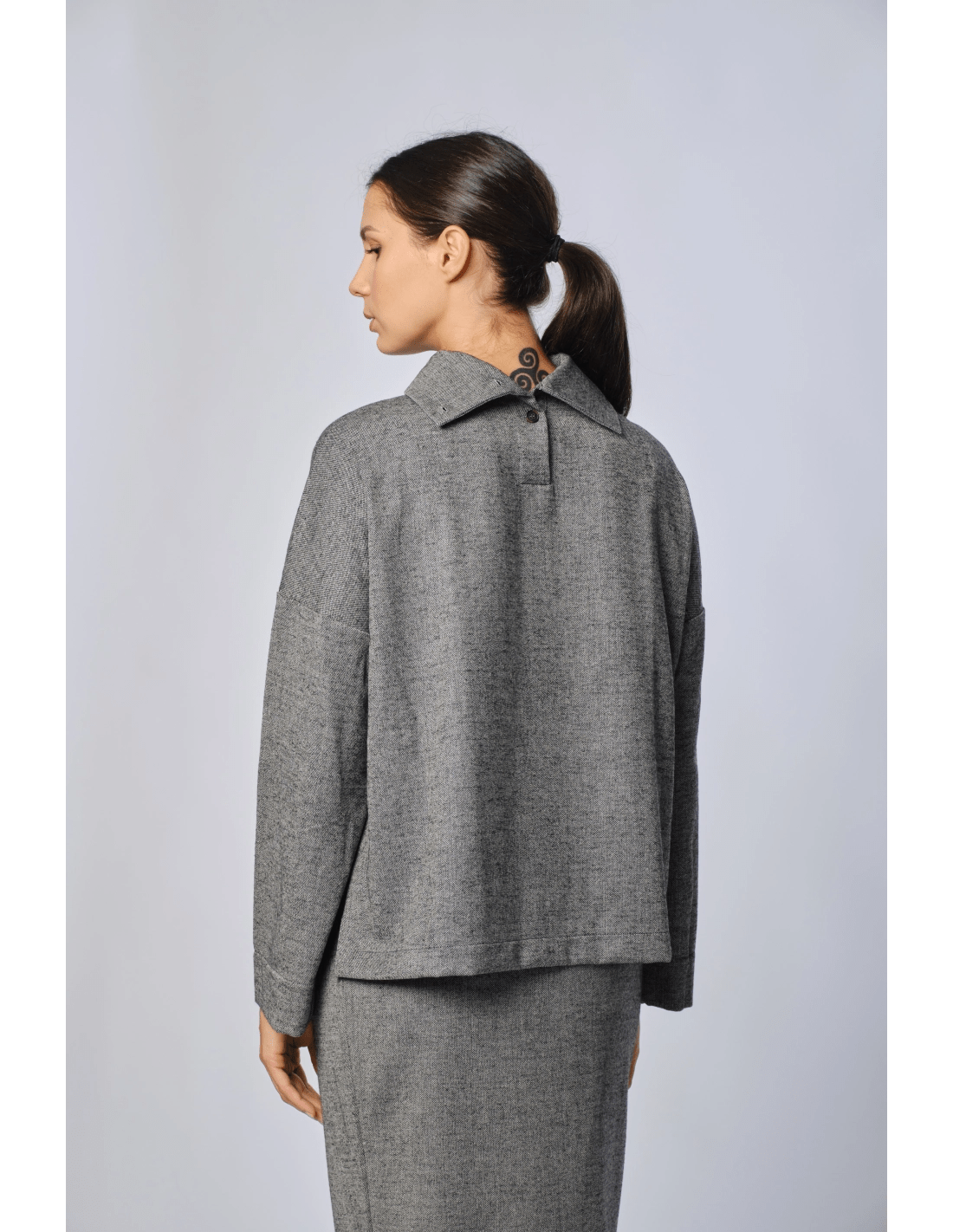 Maglia collo alto - MADAME VENICE - FW24 - M01 - PEPPER - GREY - XS
