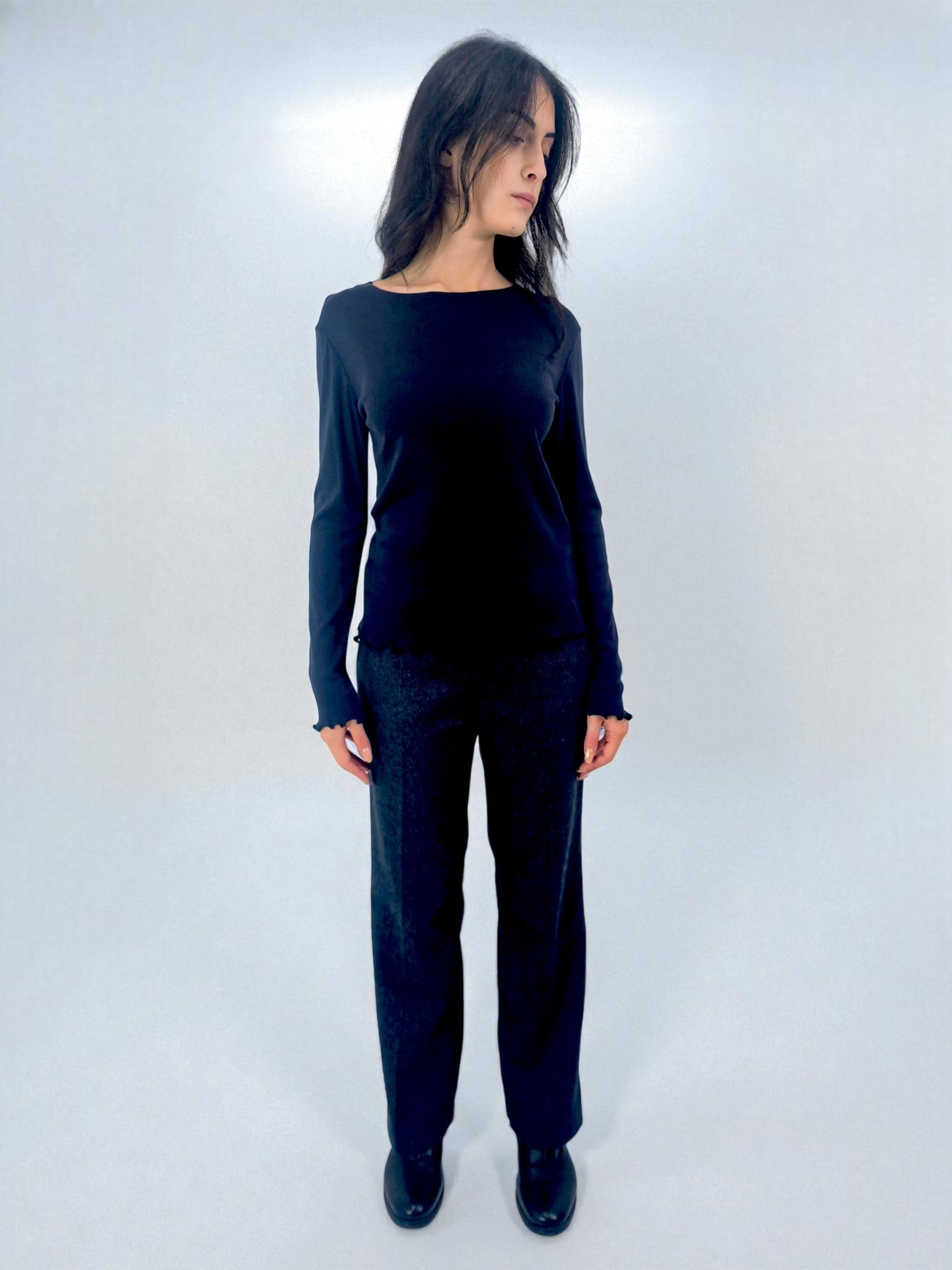 Maglia girocollo - MADAME VENICE - FW25 - MAURA - COSTINA - BLACK - XS