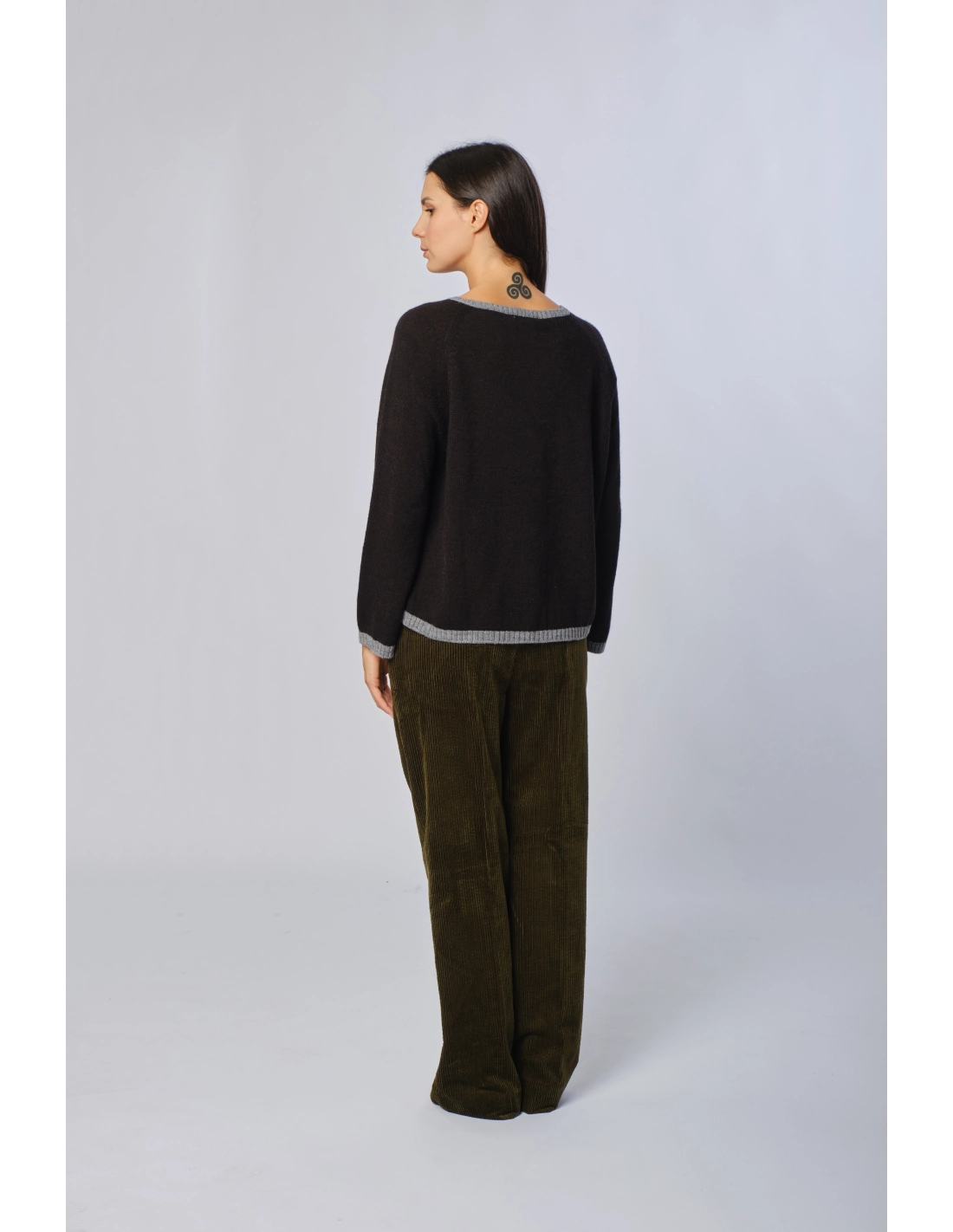 Maglia girocollo alpaca