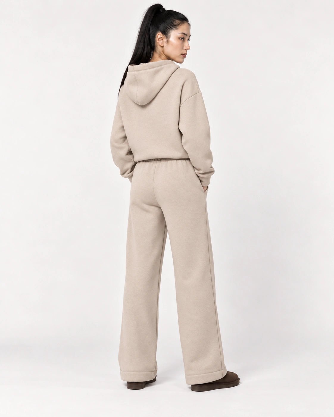Pantalone avana, vista posteriore - MADAME VENICE - FW26 - PAKITA - FELIX #Colore_Avana