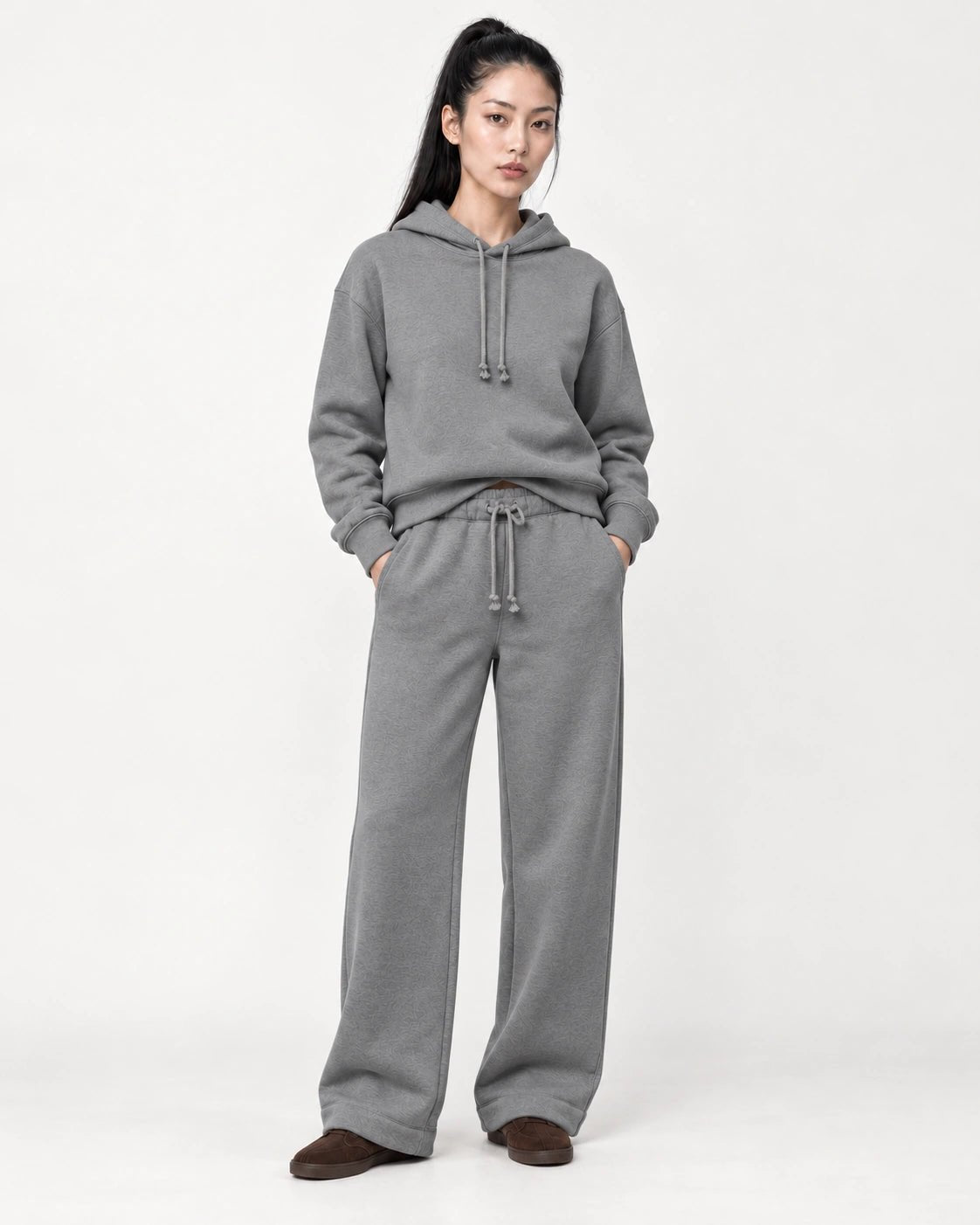 Pantalone grigio scuro, vista frontale - MADAME VENICE - FW26 - PAKITA - FELIX #Colore_Grigio Scuro