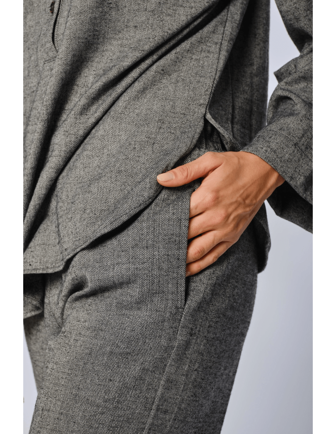 Pantalone caviglia - MADAME VENICE - FW24 - P01 - PEPPER - GREY - XS