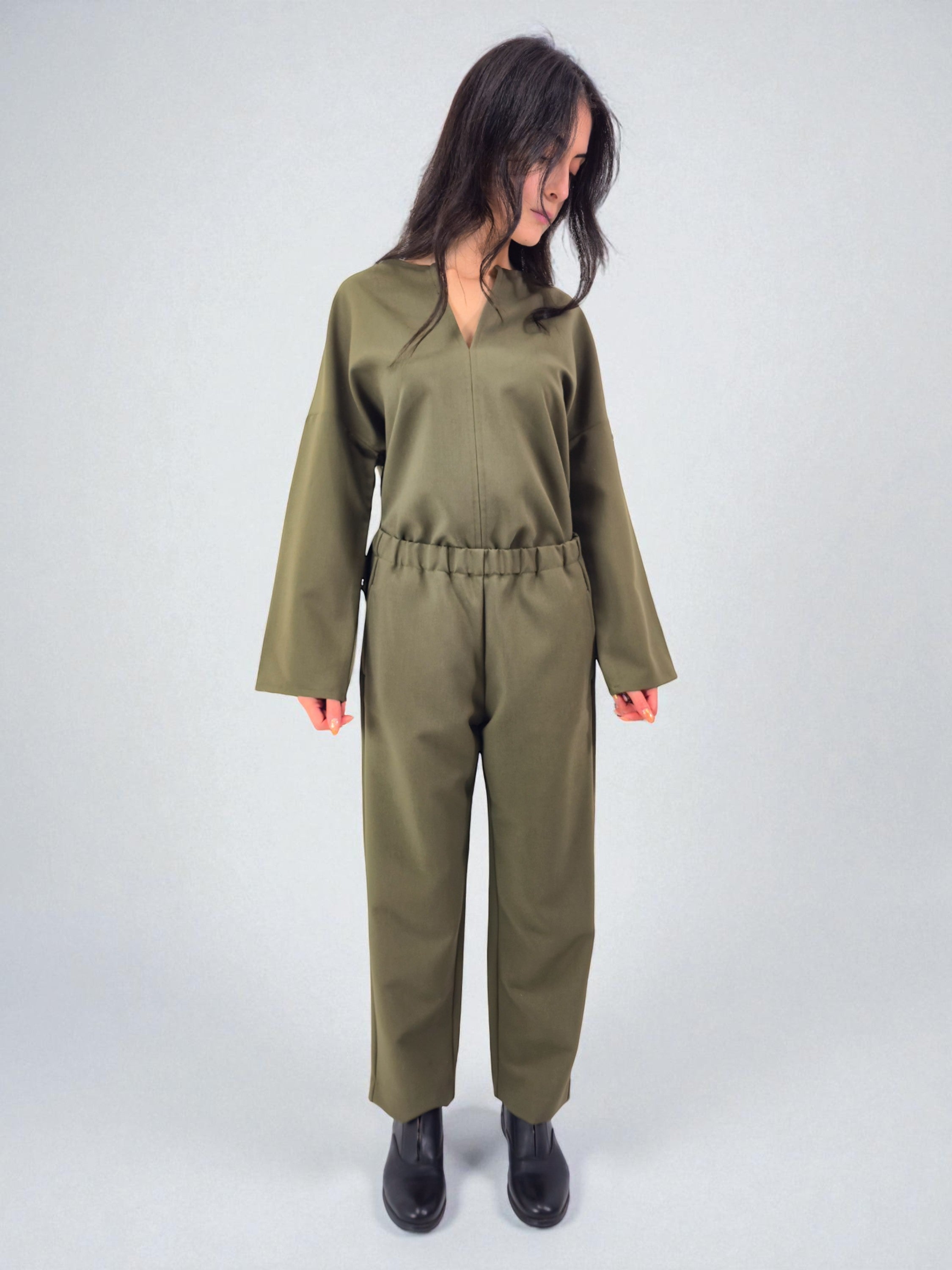 Pantalone elastico - MADAME VENICE - FW25 - PIPA - CREPE TECNICO - BLACK - XS