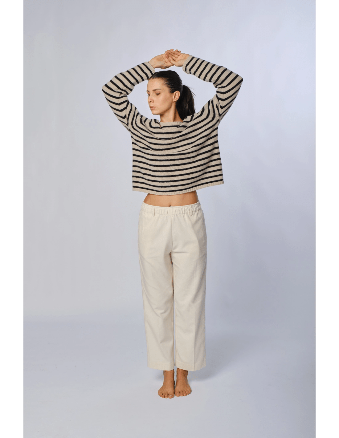 Pantalone elastico - MADAME VENICE - FW24 - P13 - WARM COTTON - GREY - XS