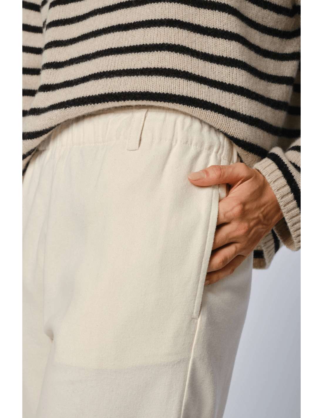 Pantalone elastico - MADAME VENICE - FW24 - P13 - WARM COTTON - GREY - XS