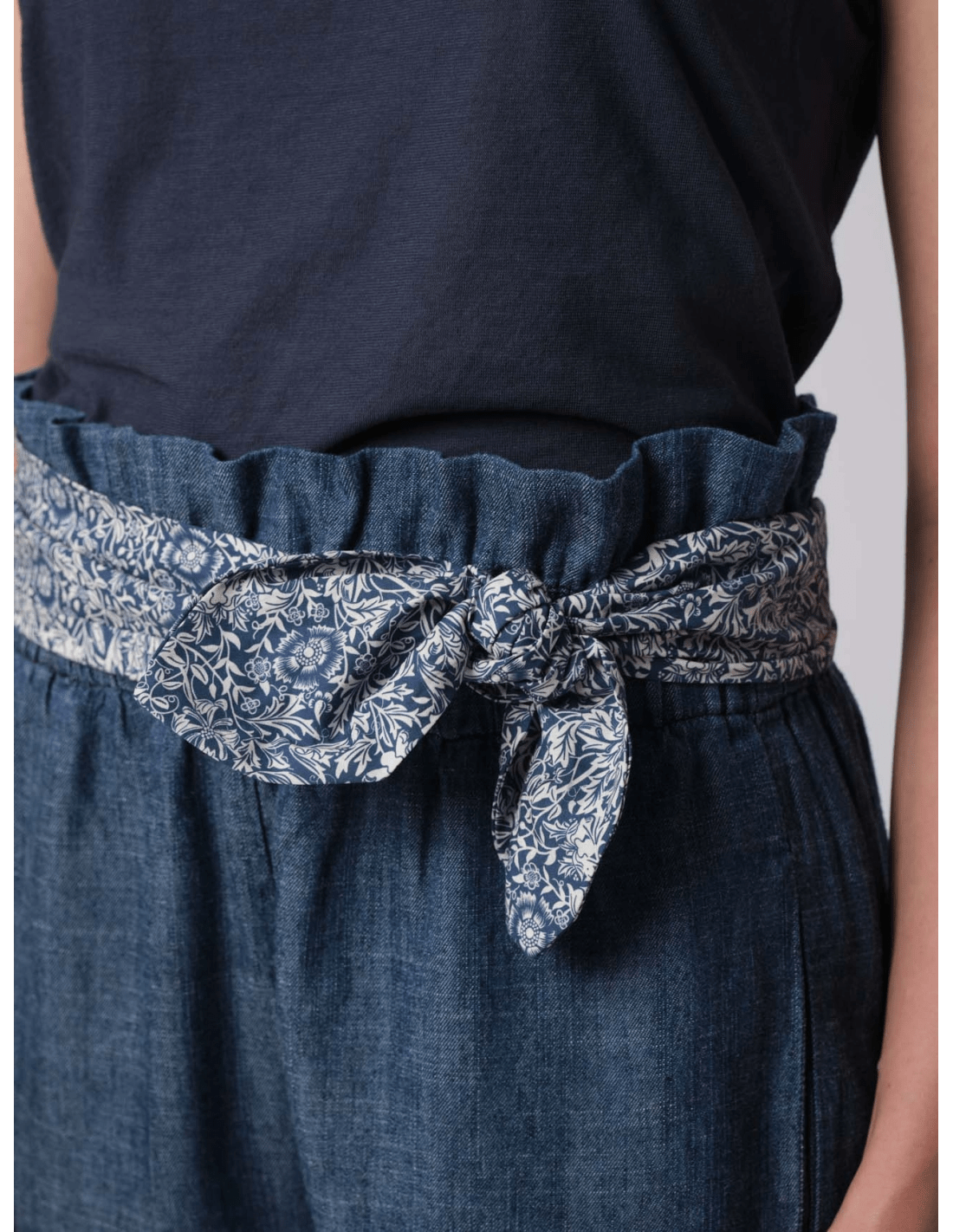 Pantalone frou frou - MADAME VENICE - SS25 - PARISA - CHAMBRAY - STONE WASH - XS