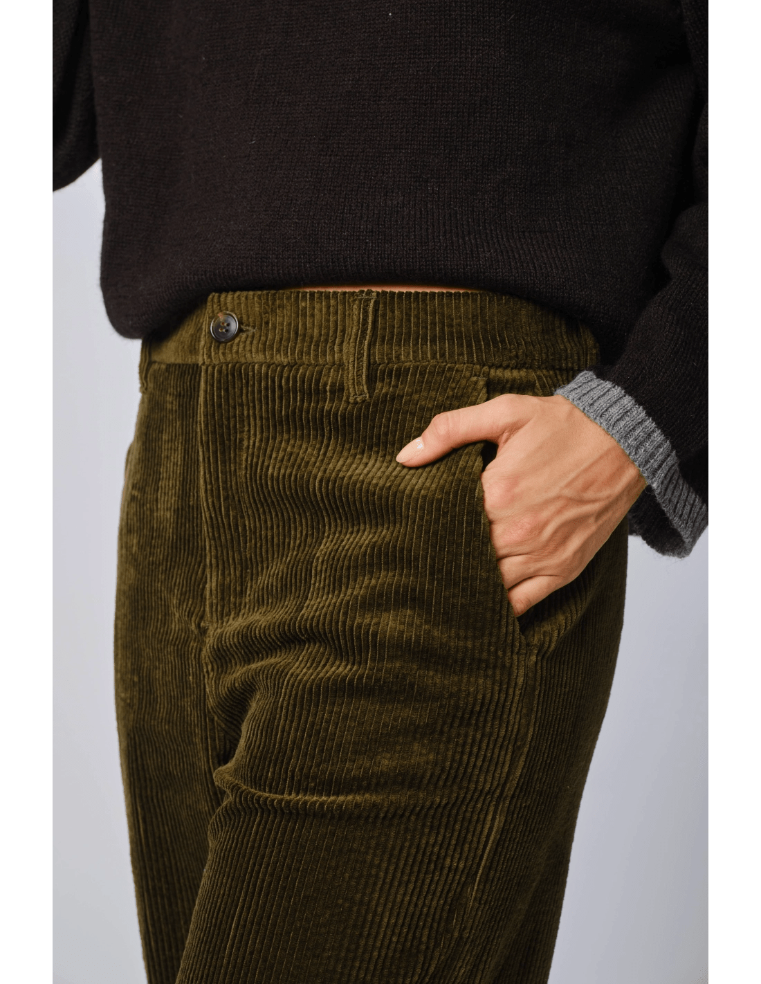 Pantalone palazzo velluto - MADAME VENICE - FW24 - P03 - VELVET SWEET - CAMEL - XS