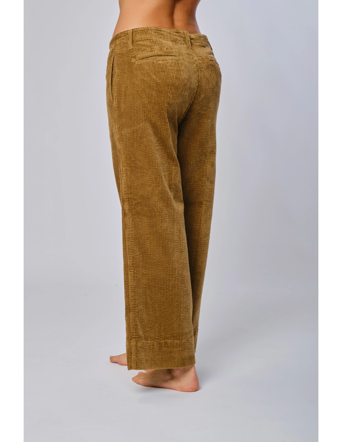 Pantalone strech velluto