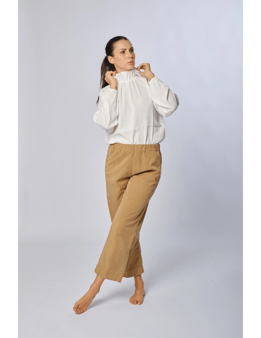 Pantalone toppe - MADAME VENICE - FW24 - P06 - TWILL - FOREST - XS