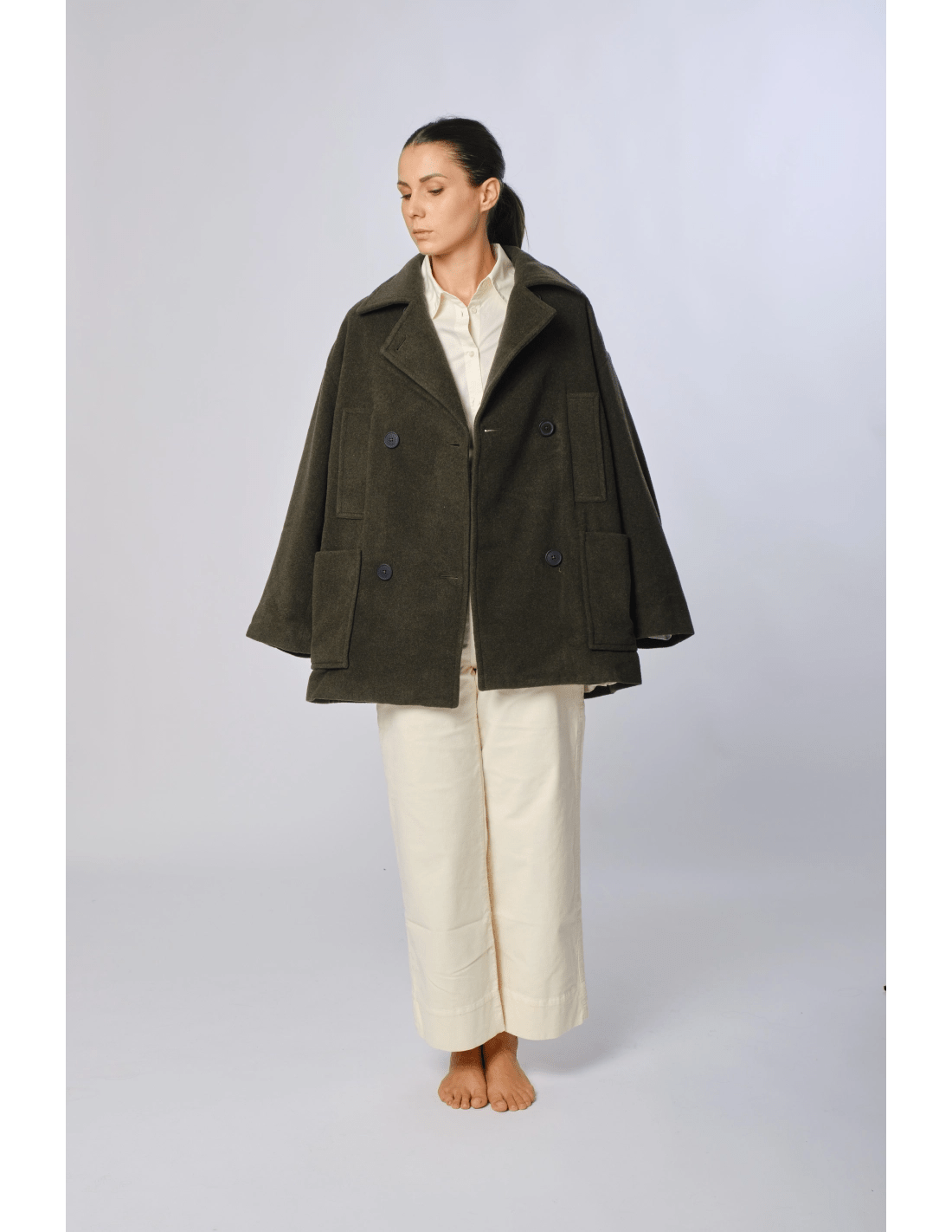 Peacoat - MADAME VENICE - FW24 - G08 - VELOUR - FOREST - XS