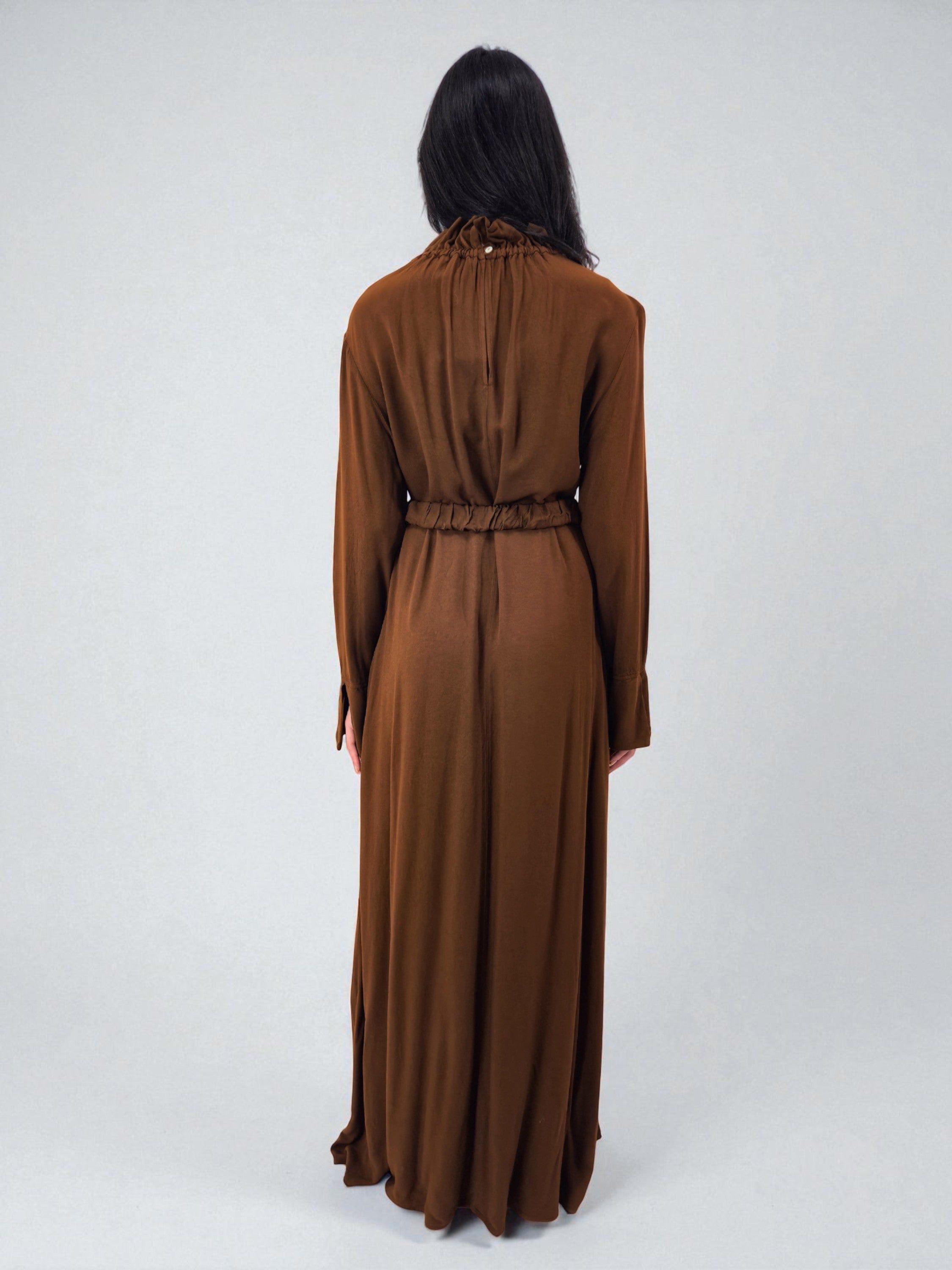 Abito con cintura - MADAME VENICE - FW25 - ALBA - ECOVERO - BLACK - XS