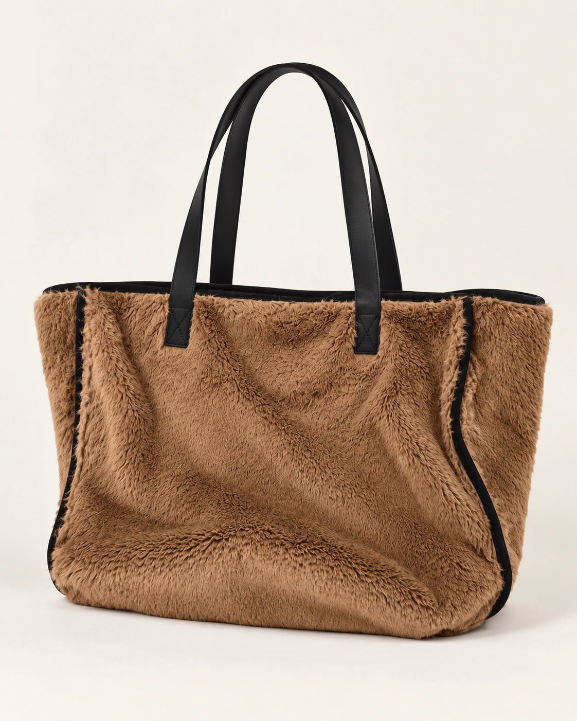 Borsa avana, vista frontale - MADAME VENICE - FW26 - DANKA - FUR #Colore_Avana