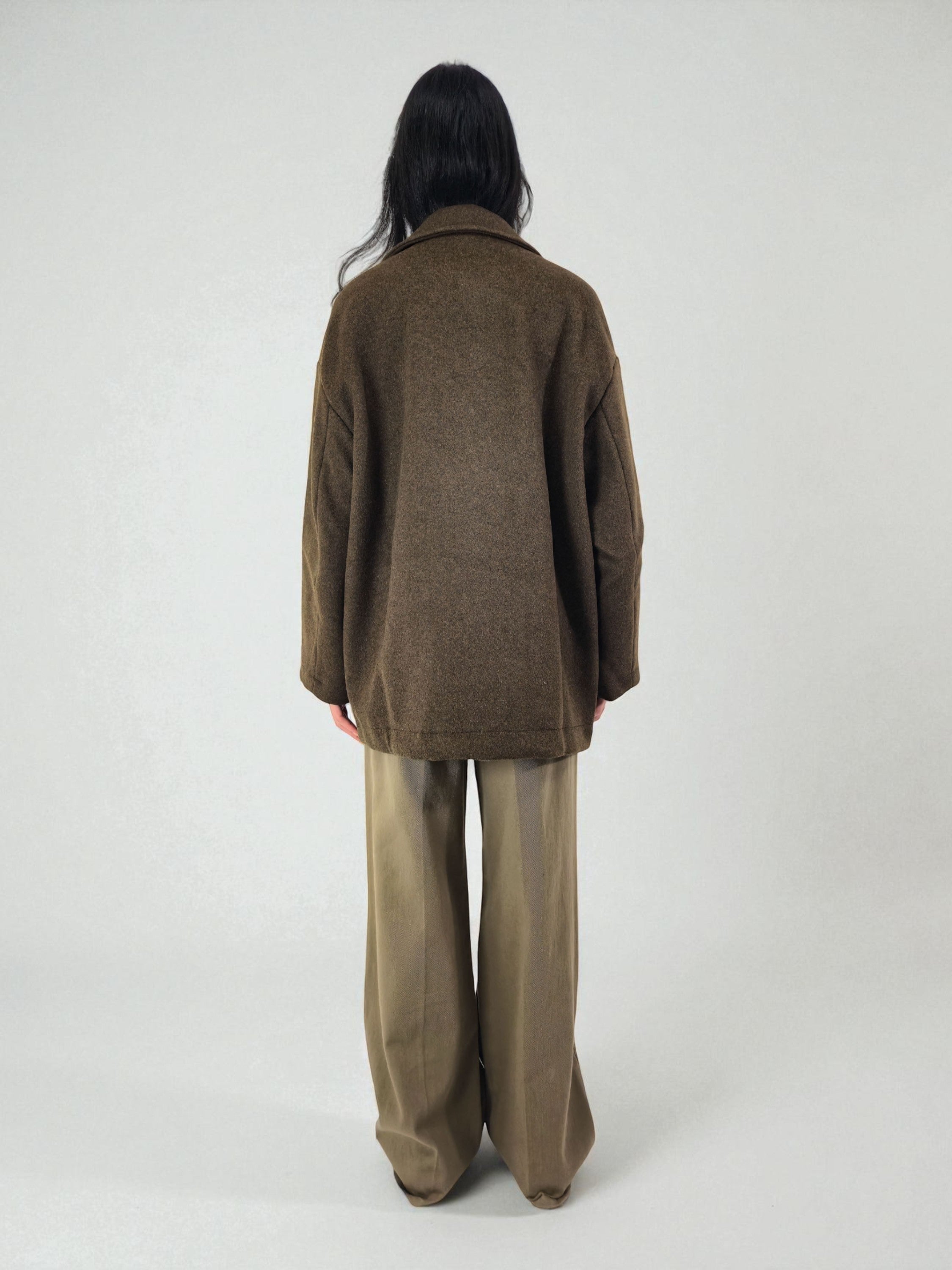 Caban - MADAME VENICE - FW25 - GISELLE - SOFT WOOL - BLACK - XS