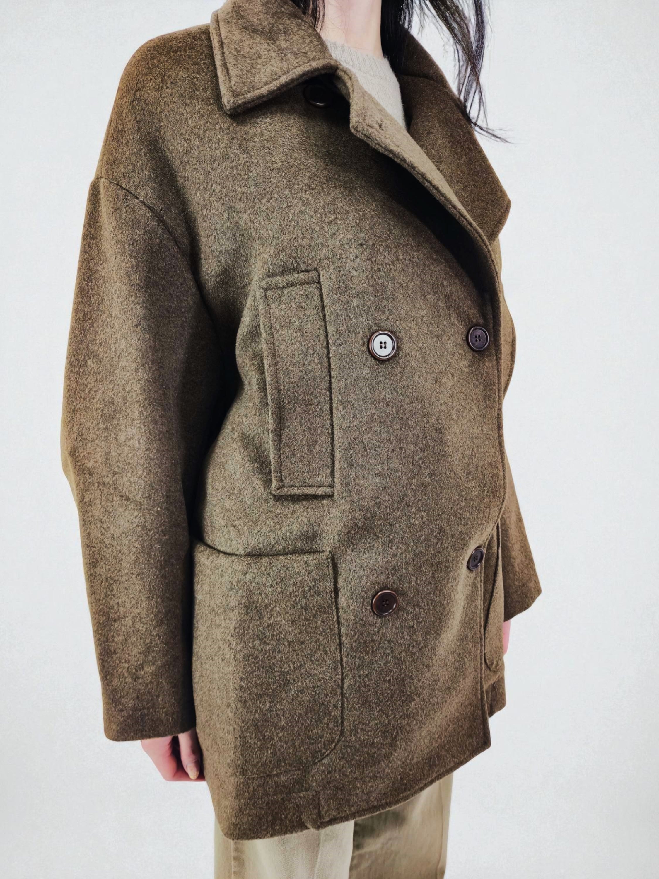 Caban - MADAME VENICE - FW25 - GISELLE - SOFT WOOL - BLACK - XS