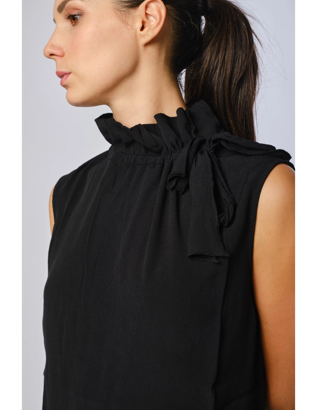 Camicia collo arricciato