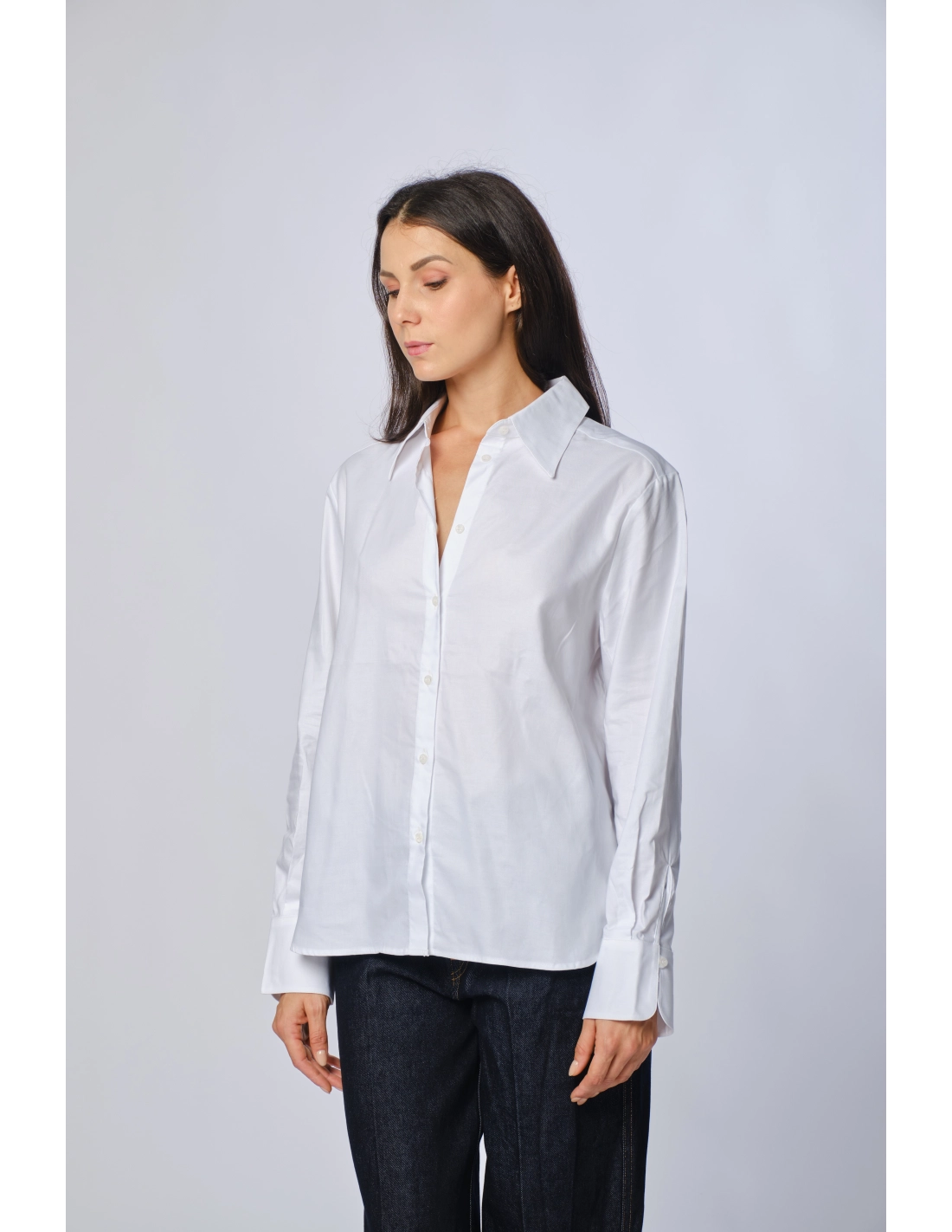 Camicia faldone oxford