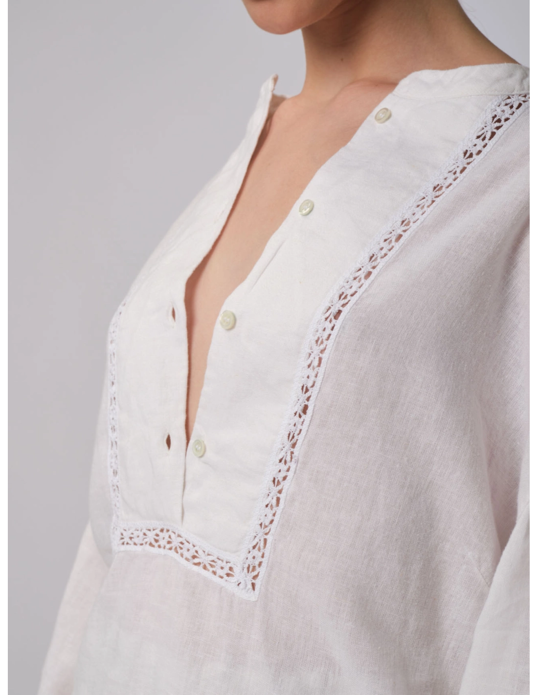 Camicia inserti pizzo