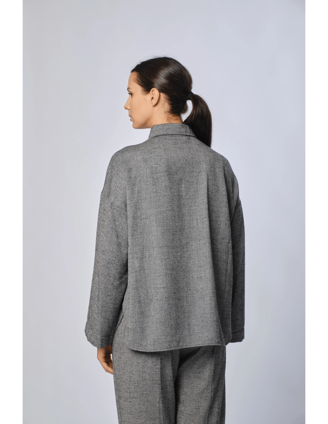 Camicia polo - MADAME VENICE - FW24 - C01 - PEPPER - GREY - XS