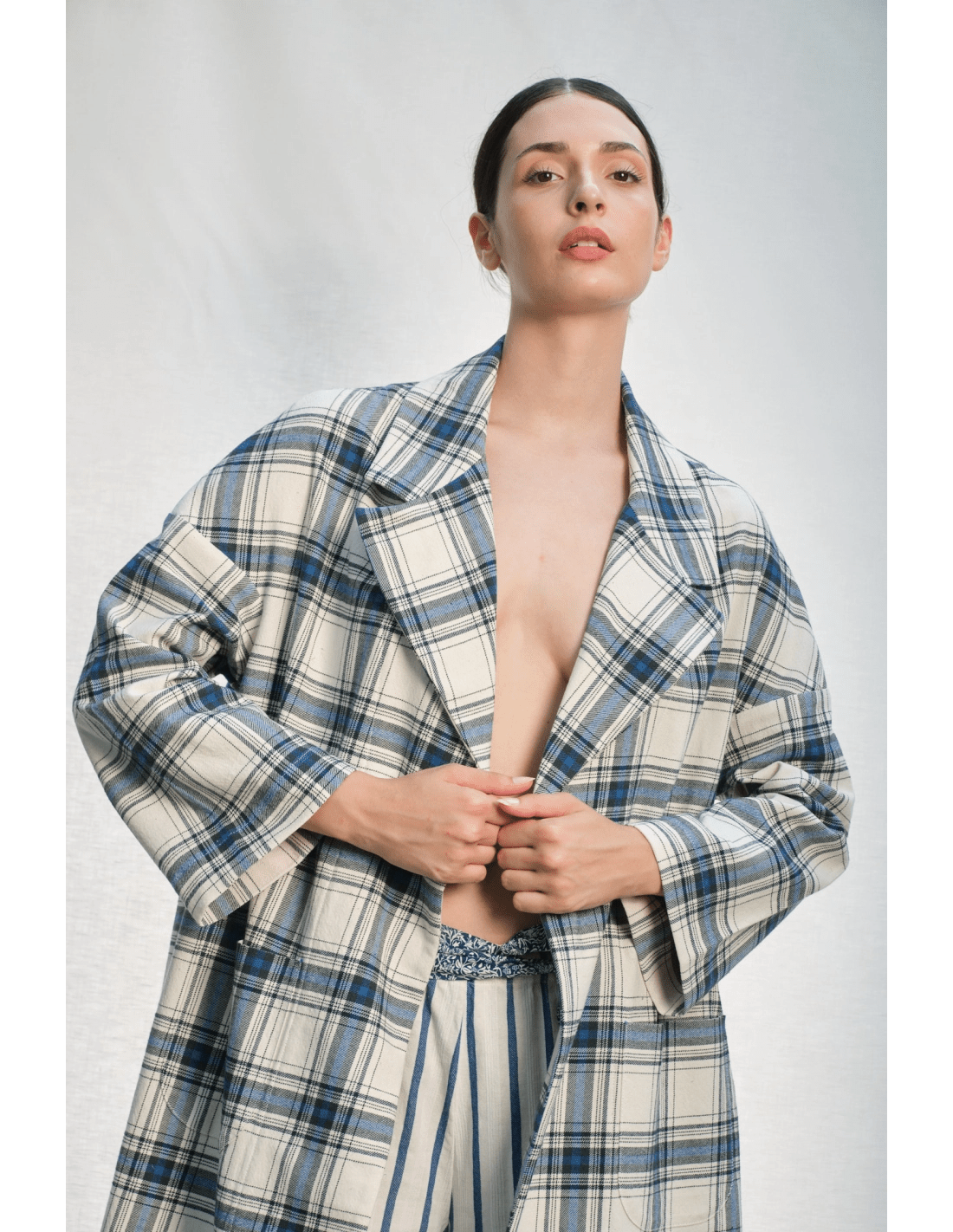 Cappotto - MADAME VENICE - SS25 - GINGER - BULL CHECK - QUADRO VERDE - XS