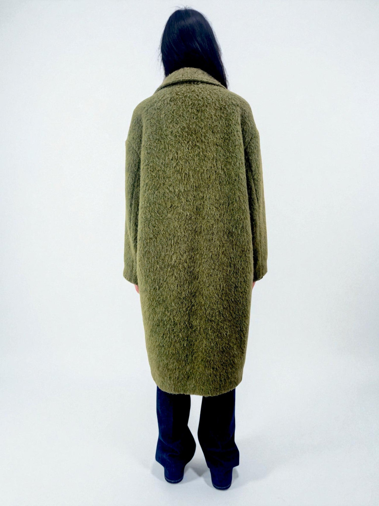 Cappotto petto foderato - MADAME VENICE - FW25 - GENNY - WOOL BRUSH - BROWN - XS